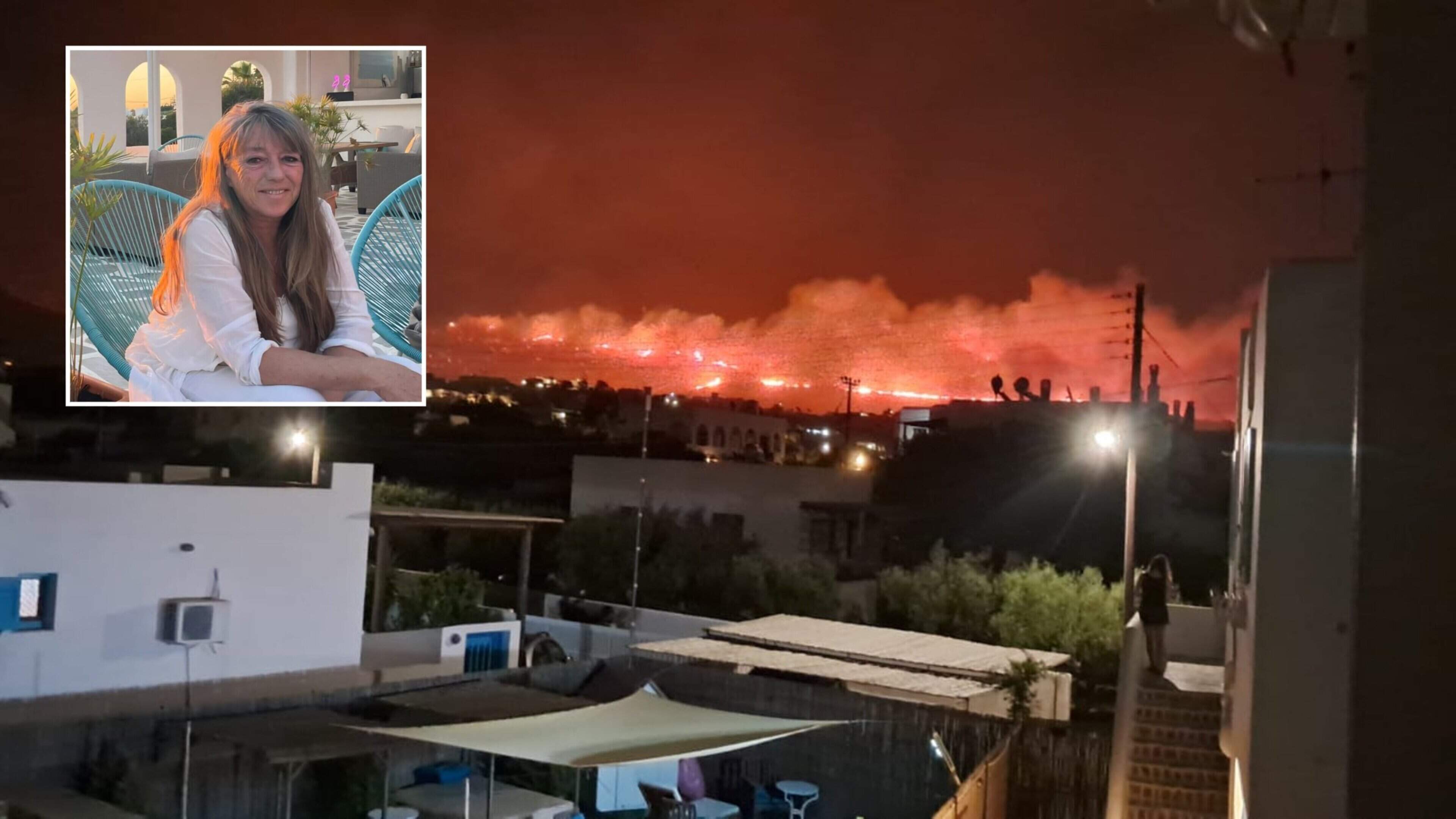 Nederlandse Oona (61) ontsnapt aan vuurzee op Grieks eiland Paros: ’We hebben heel, heel veel geluk gehad’