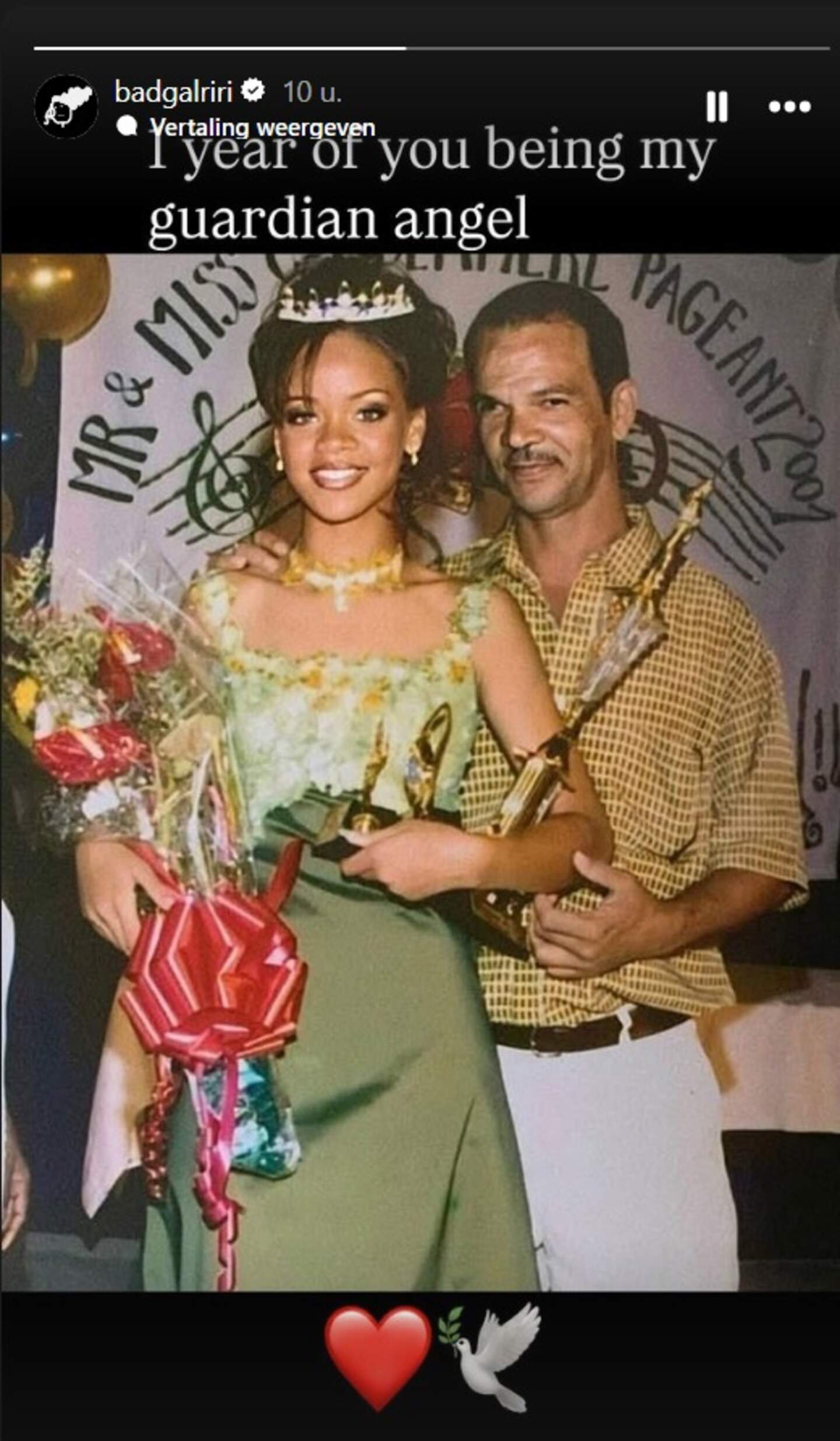Rihanna me babain e saj Ronald Fenty.