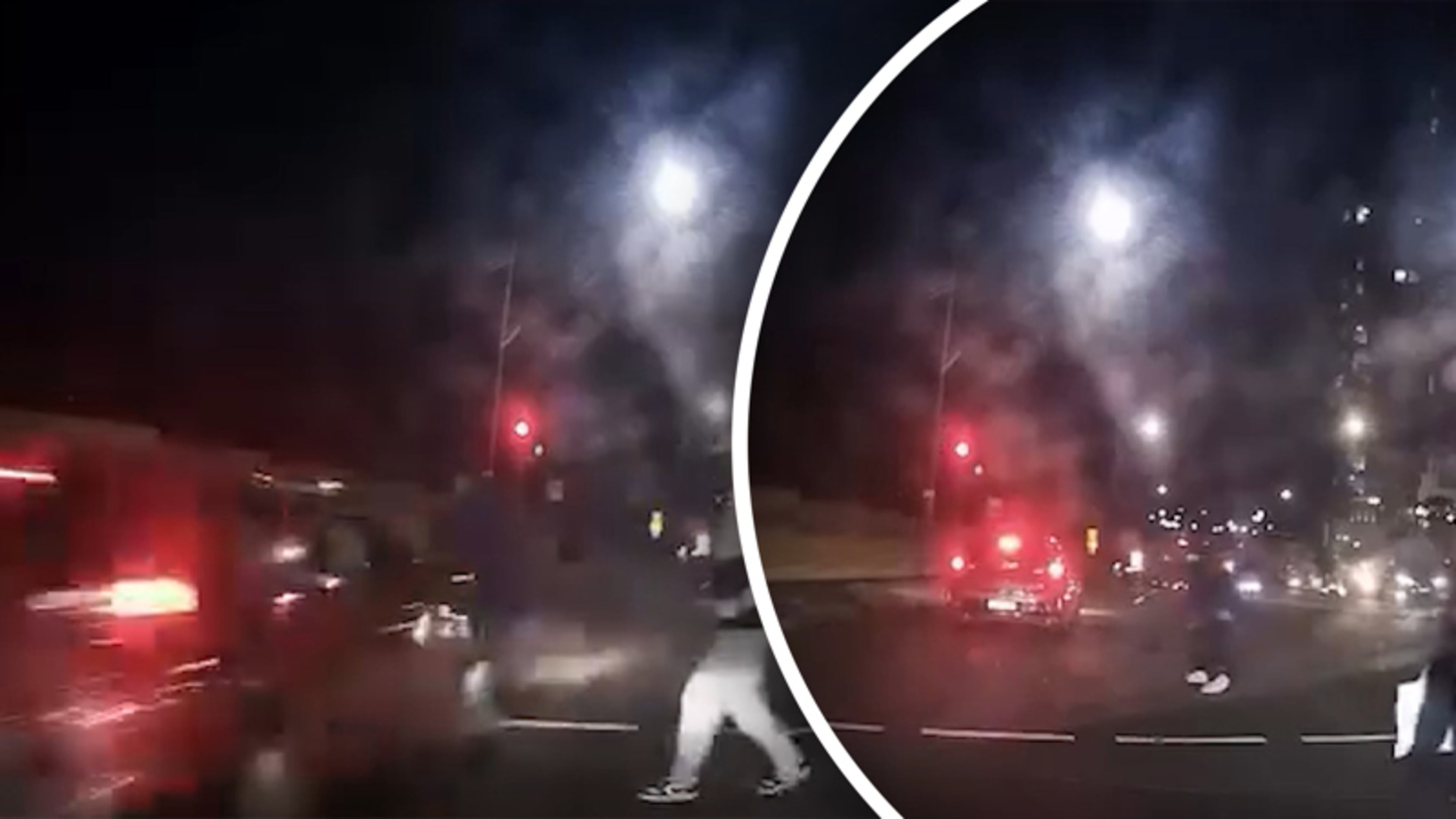 Dashcam filmt opmerkelijk reactie na aanrijding in Australië