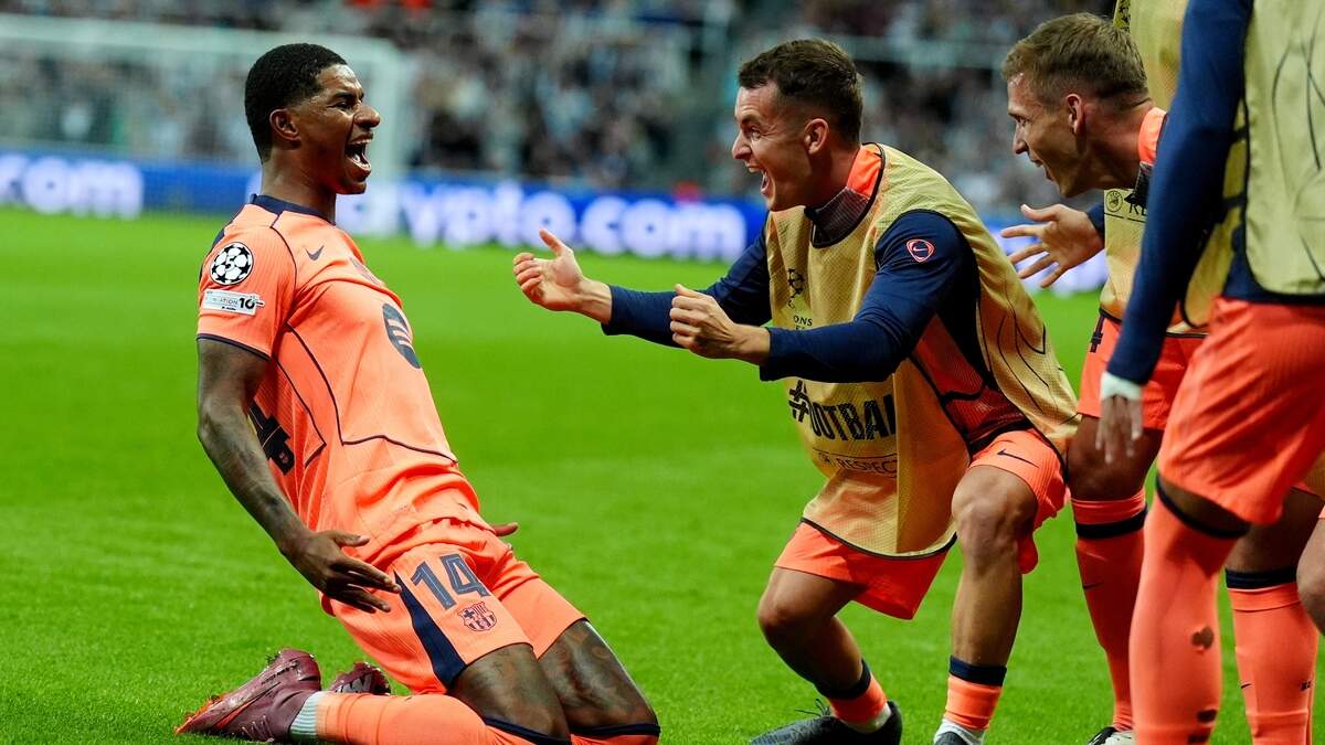 Unleashed Marcus Rashfordは、FC Barcelona of Fc Barcelona of Fc Barcelonaがニューカッスルユナイテッドを訪問してチャンピオンズリーグで勝利を開くのを助けます