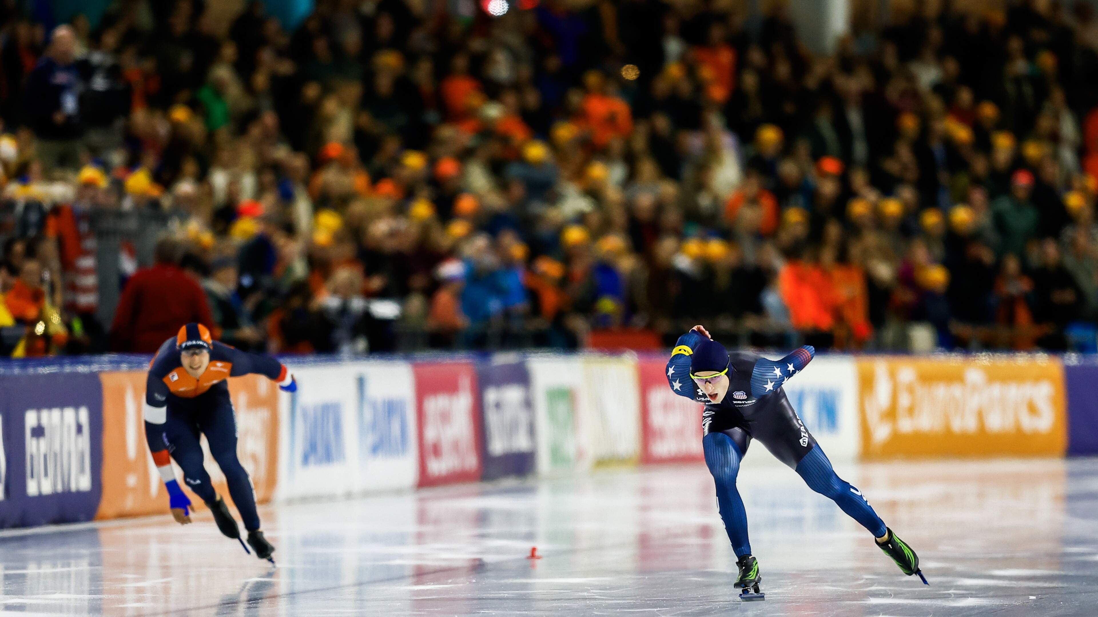 Jenning de Boo reflects on challenging 1000m race against Jordan Stolz at Heerenveen World Cup