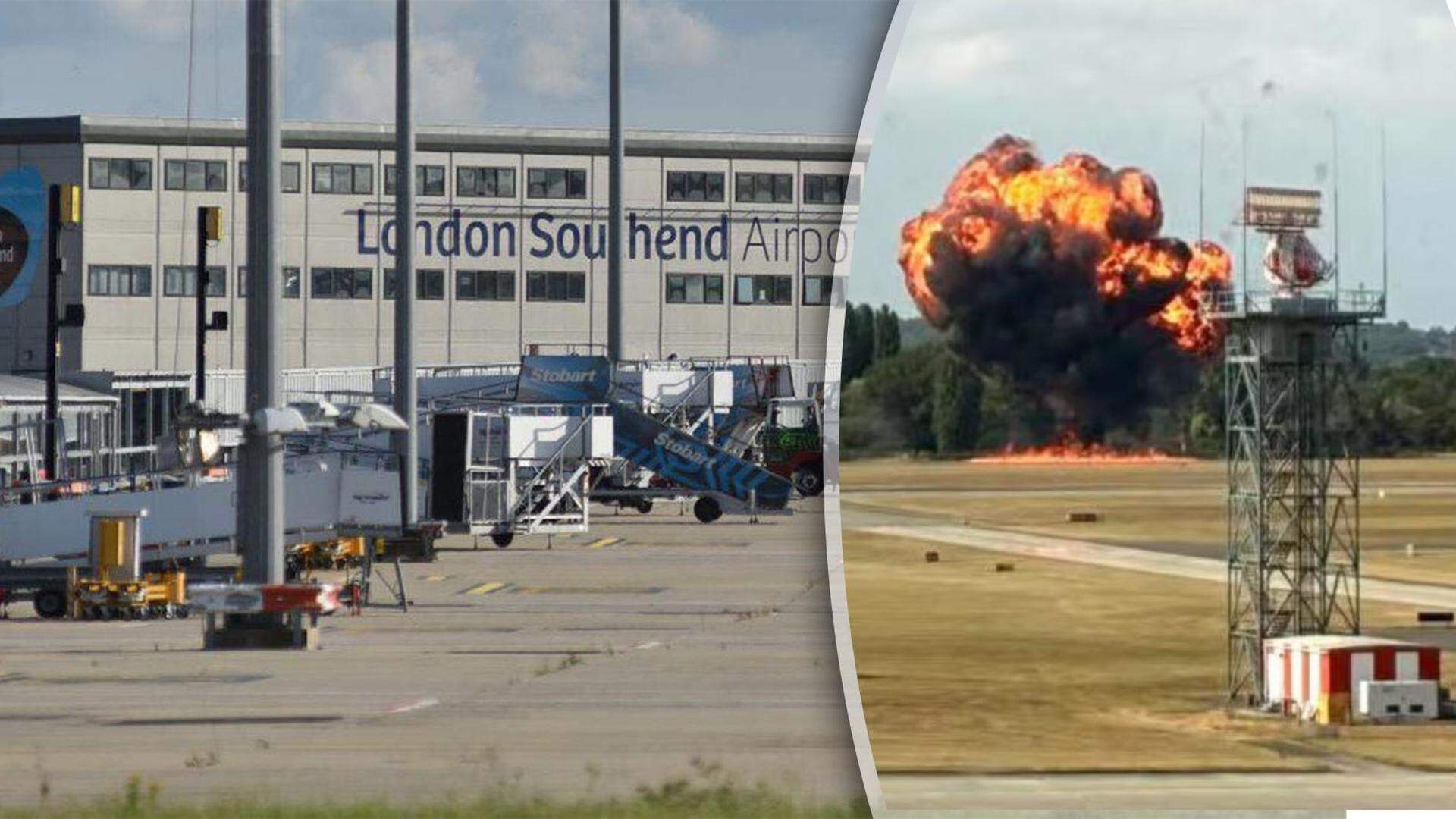 Tientallen mensen op de luchthaven zagen de crash zondagmiddag gebeuren. 