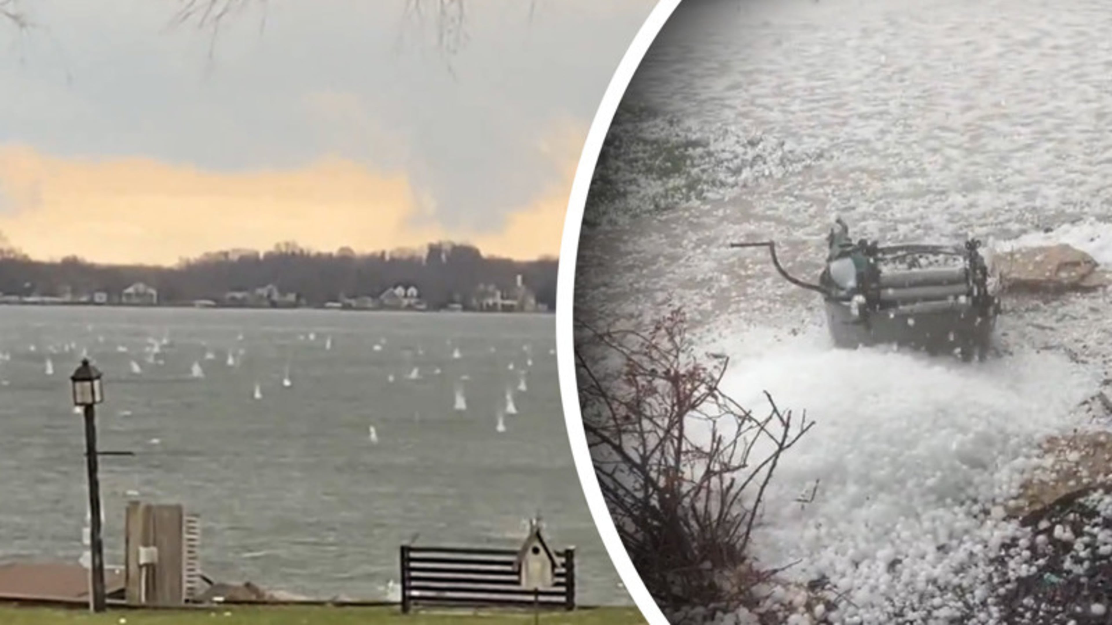 Extreme weersomstandigheden: hagel ter grootte van tennisballen