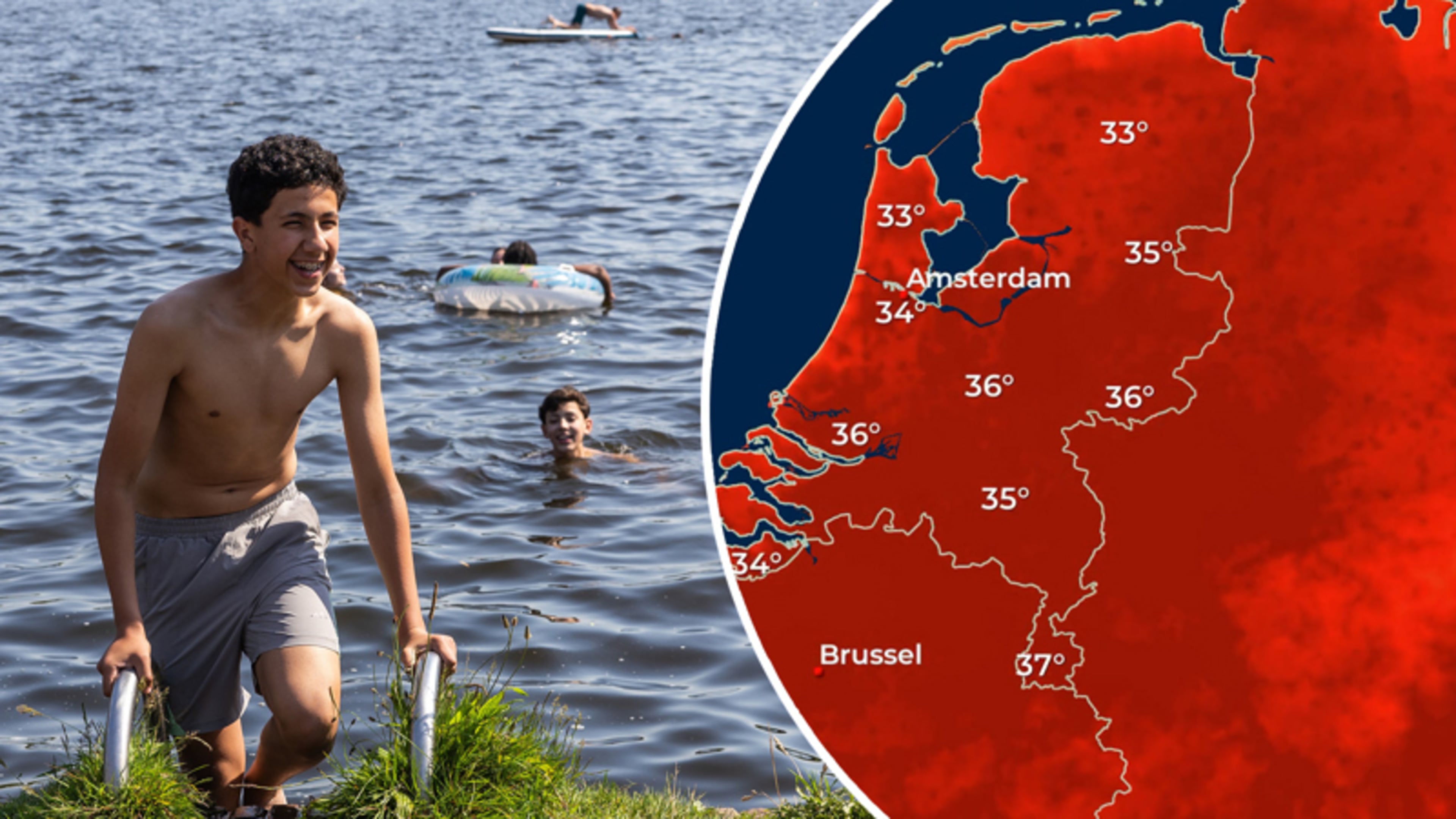 Meteoroloog waarschuwt voor tropische temperaturen: 'In de nacht koelt het nauwelijks af!'