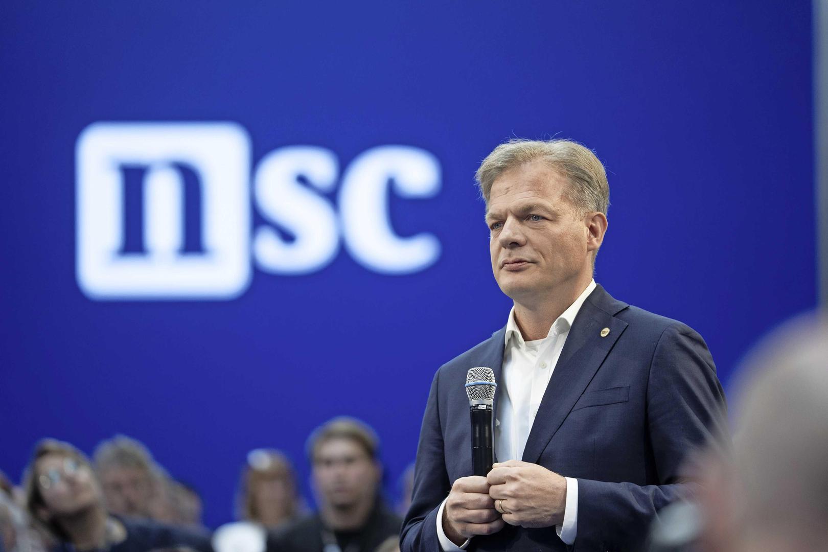 Pieter Omtzigt tijdens de algemene ledenvergadering van Nieuw Sociaal Contract.