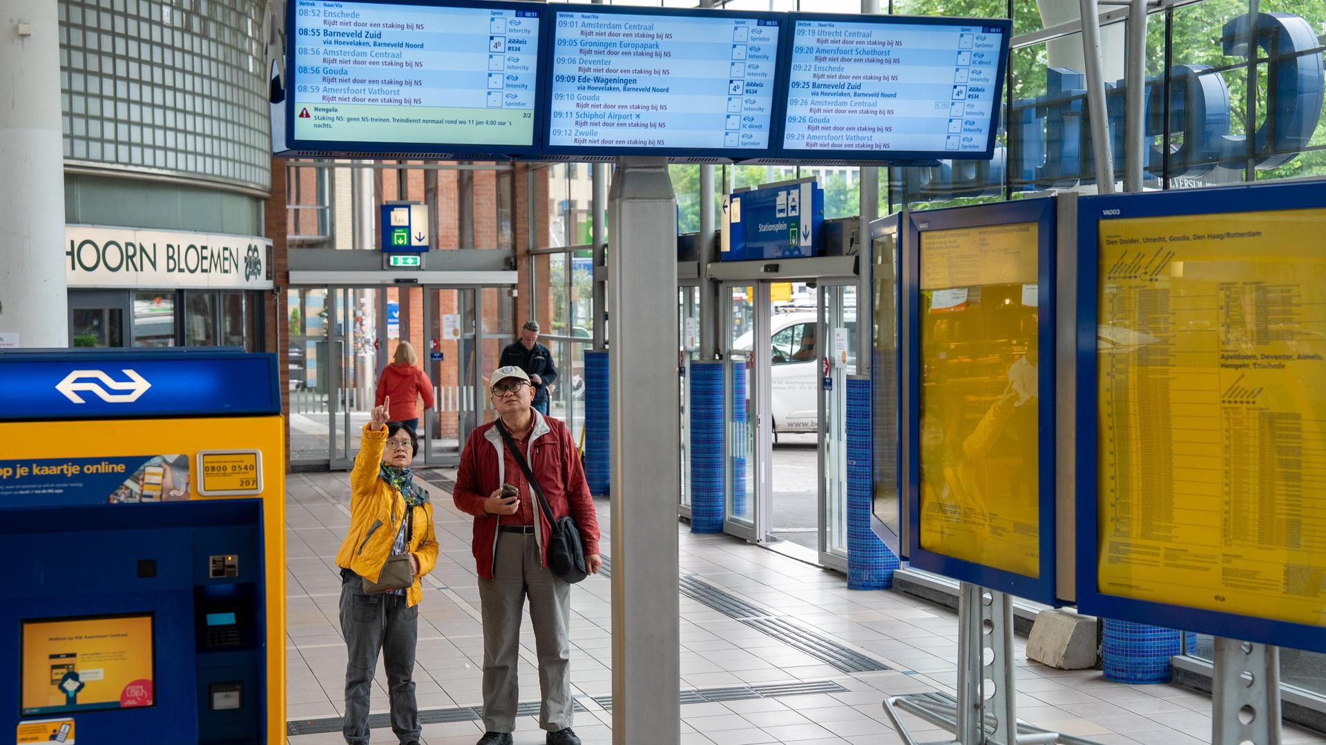 Binnenland Amersfoort - Treinstaking NS. station Amersfoort. Foto Thijs Rooimans Amersfoort NS trein treinstaking Treinstaking