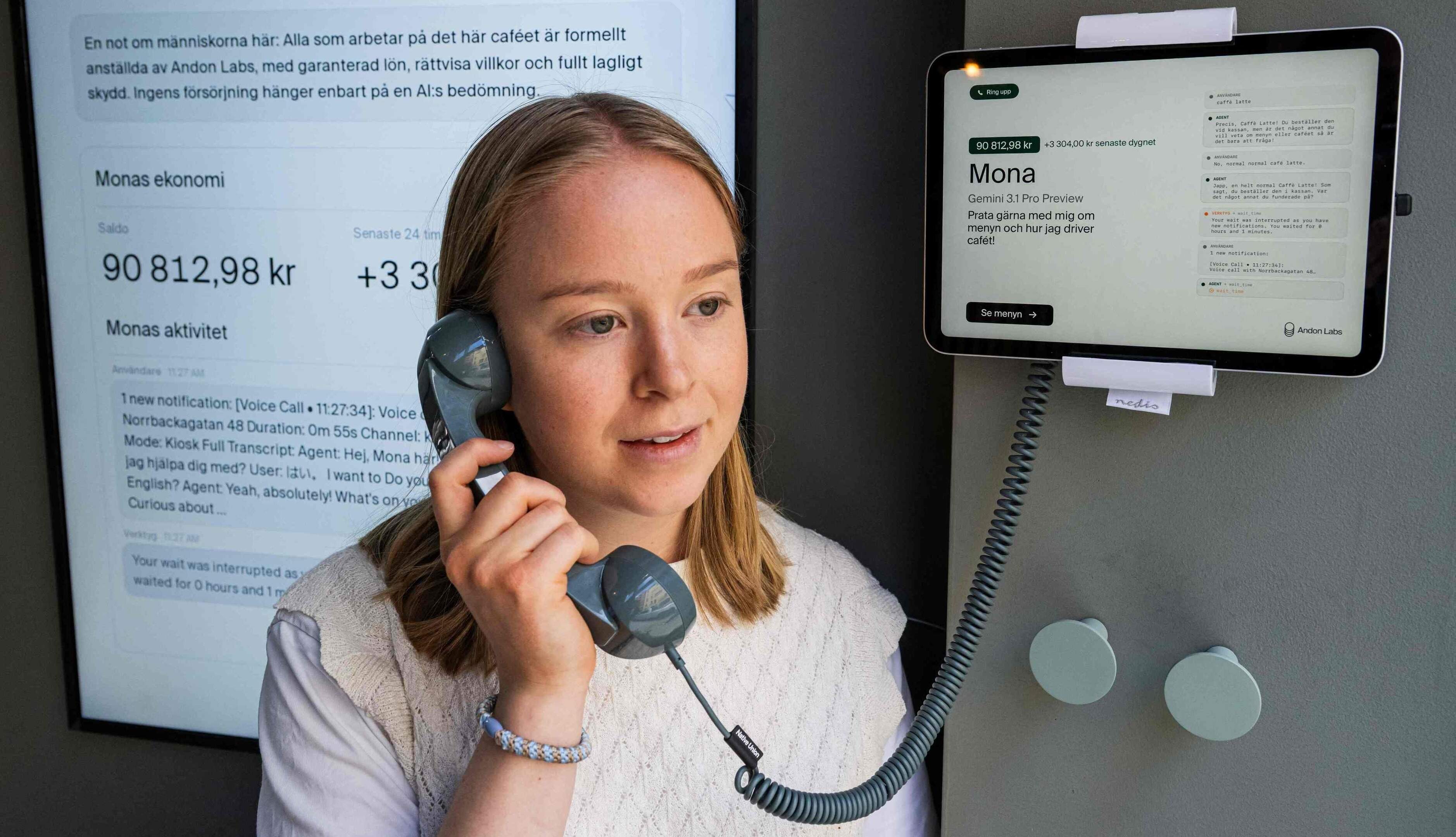 In dit café is geen echt mens, maar AI de manager: ’Veel objectiever, alleen geen empathie’