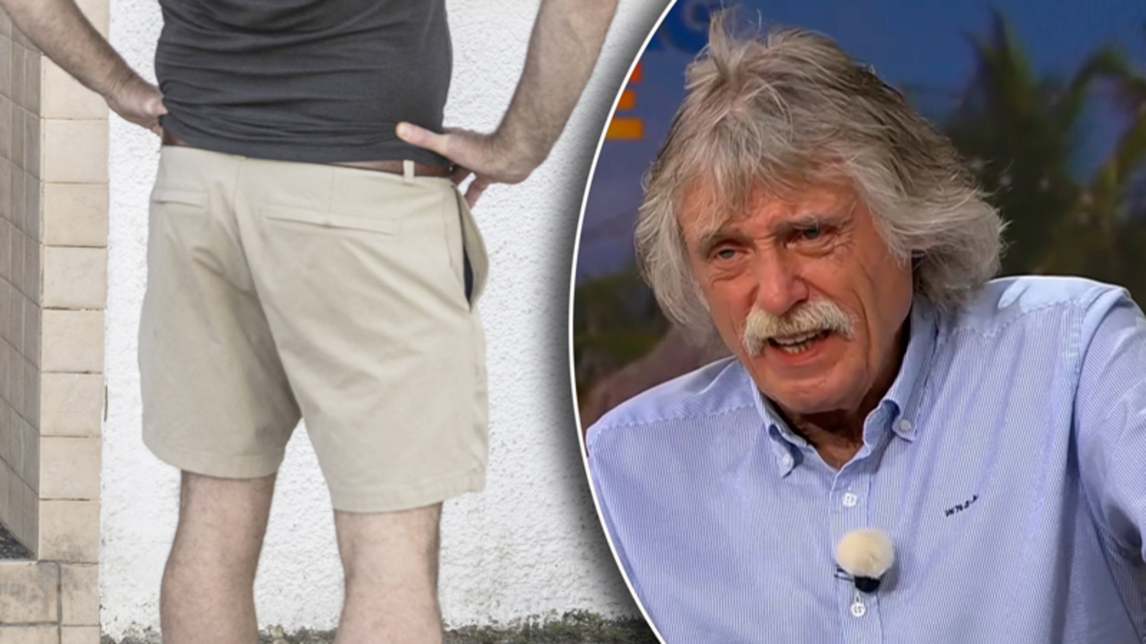 Johan Derksen over korte broeken in VI: ‘Zou mezelf een clowneske gek vinden in een korte broek’
