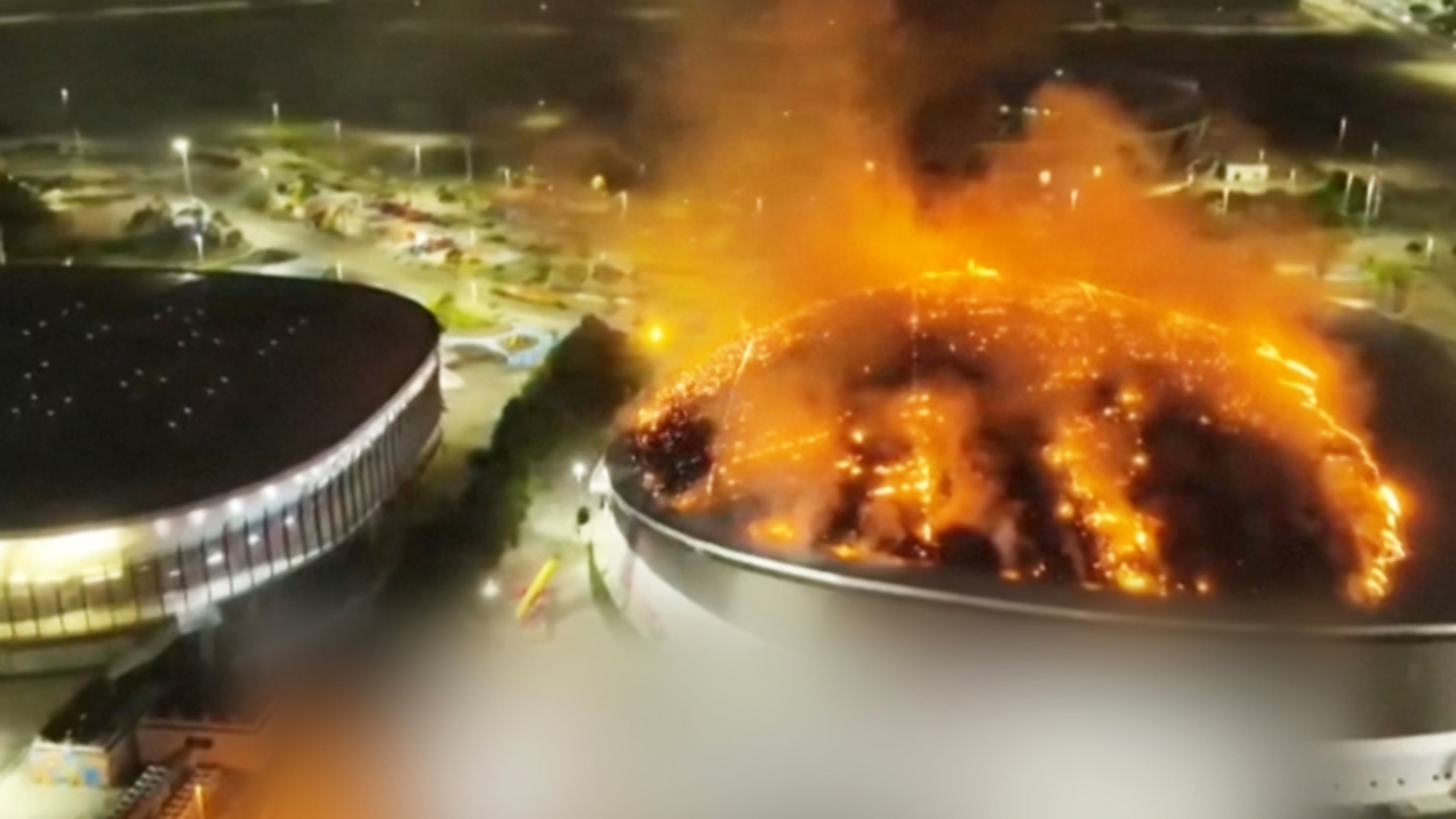 Heftige beelden: grote brand in Olympisch sportcomplex Rio de Janeiro