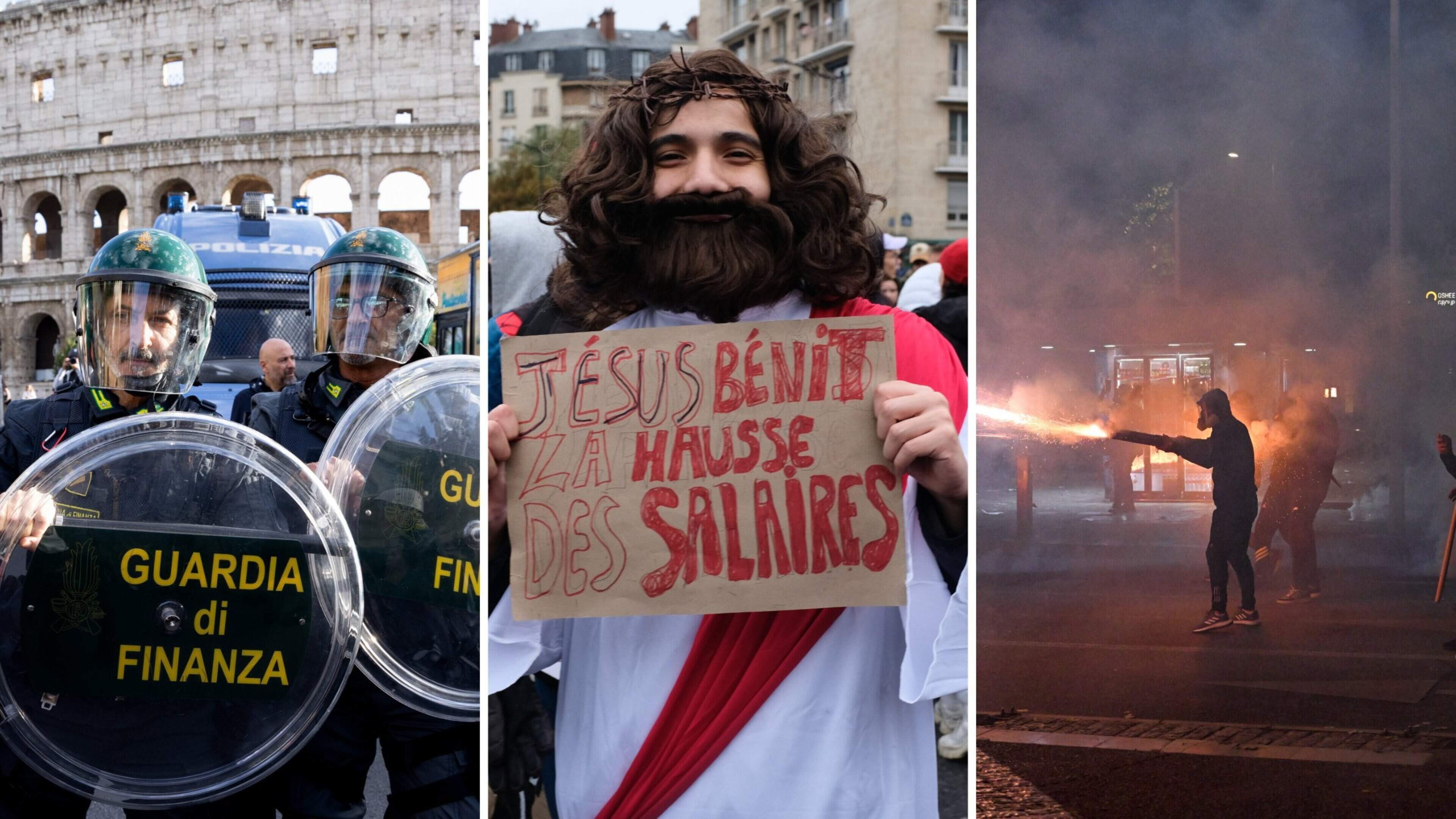 Protestgolf overspoelt Europa: diepe economische zorgen drijven honderdduizenden mensen de straat op