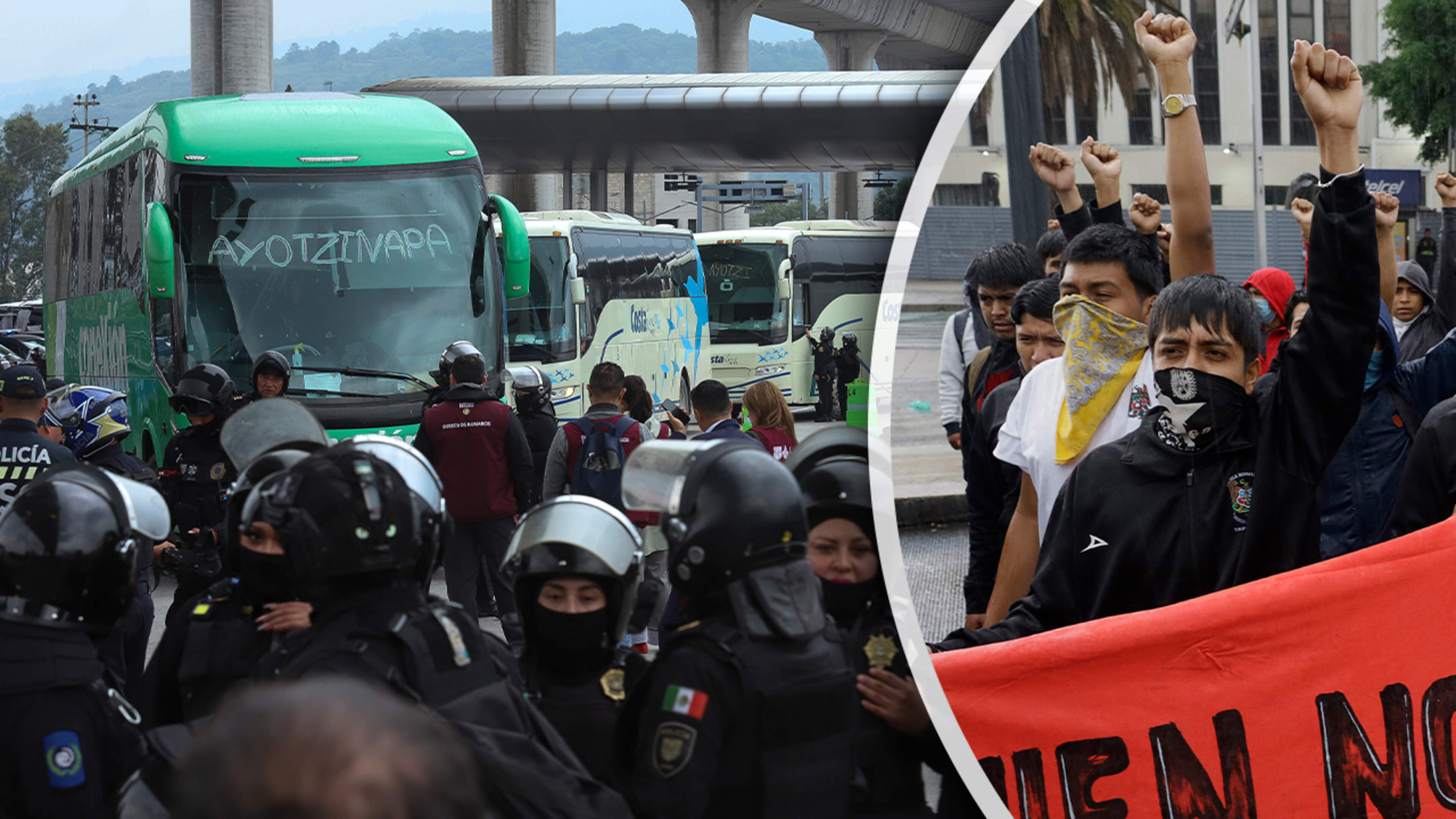 Massale demonstraties dreigen Mexico-Stad plat te 