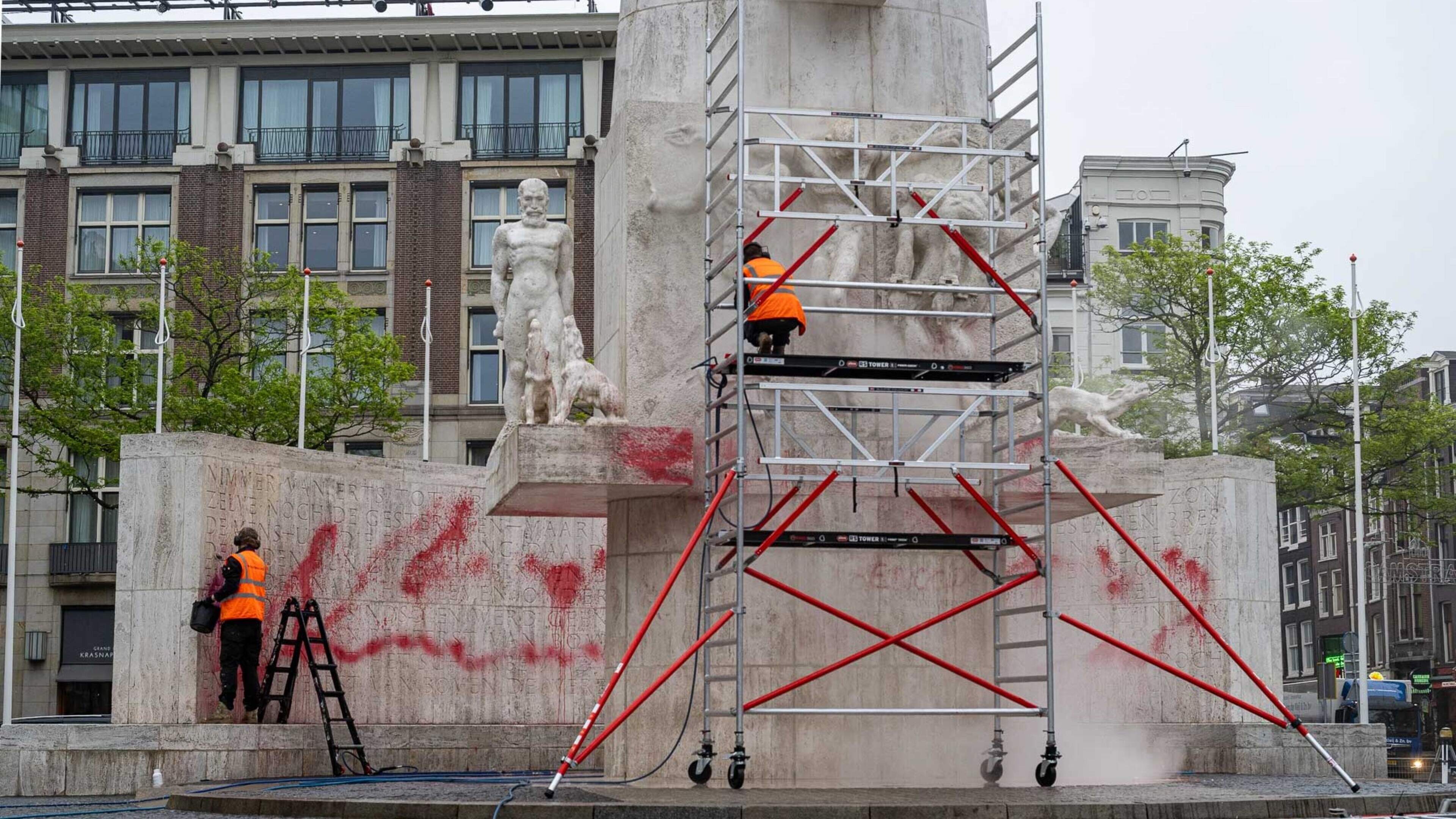 Halsema over gebrek aan beveiligers bij Nationaal Monument: ’Stenen beveiligen we met camera’s’
