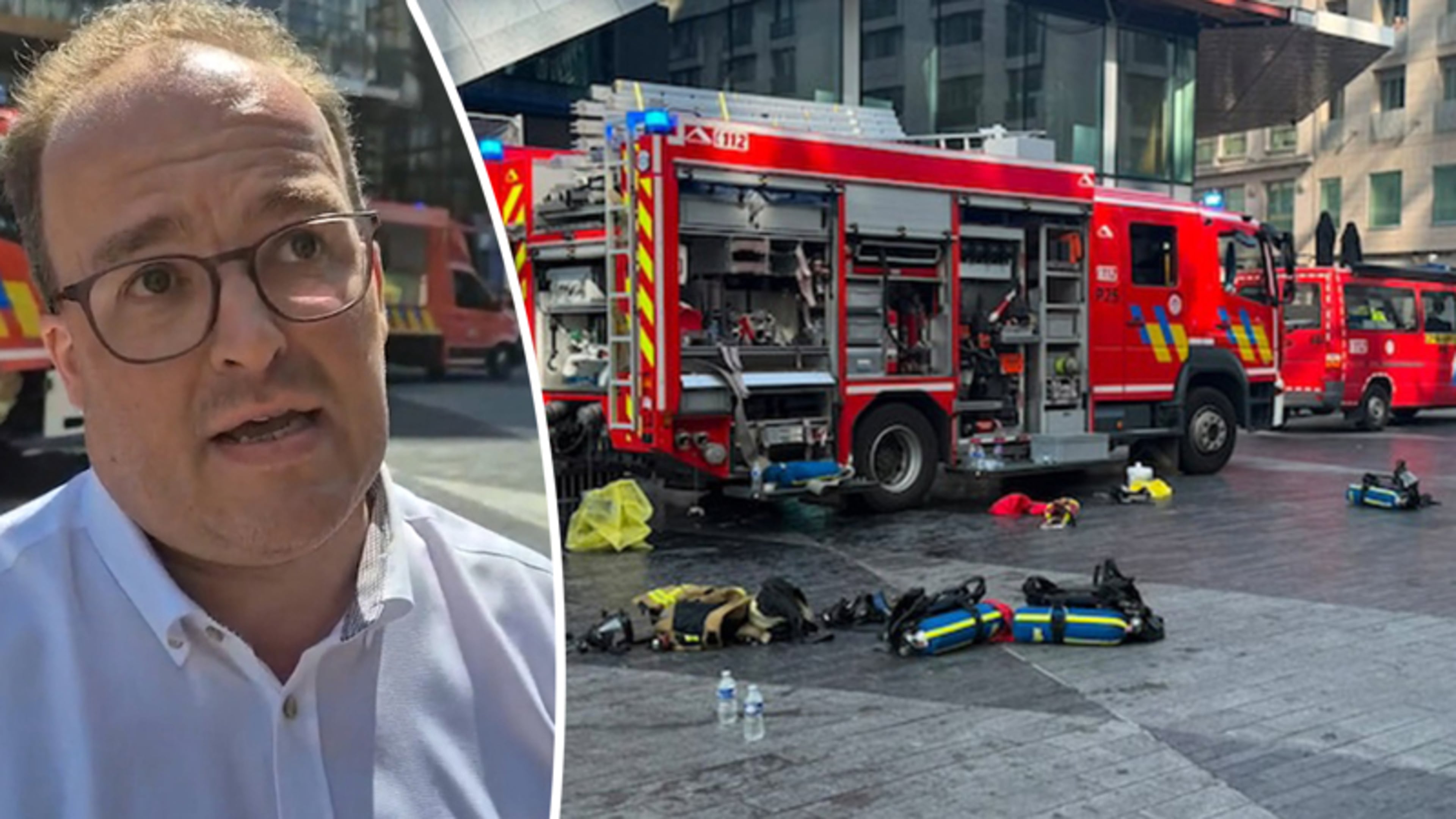 Zes mensen vermist na brand in Brussel: 'De plek is moeilijk toegankelijk'