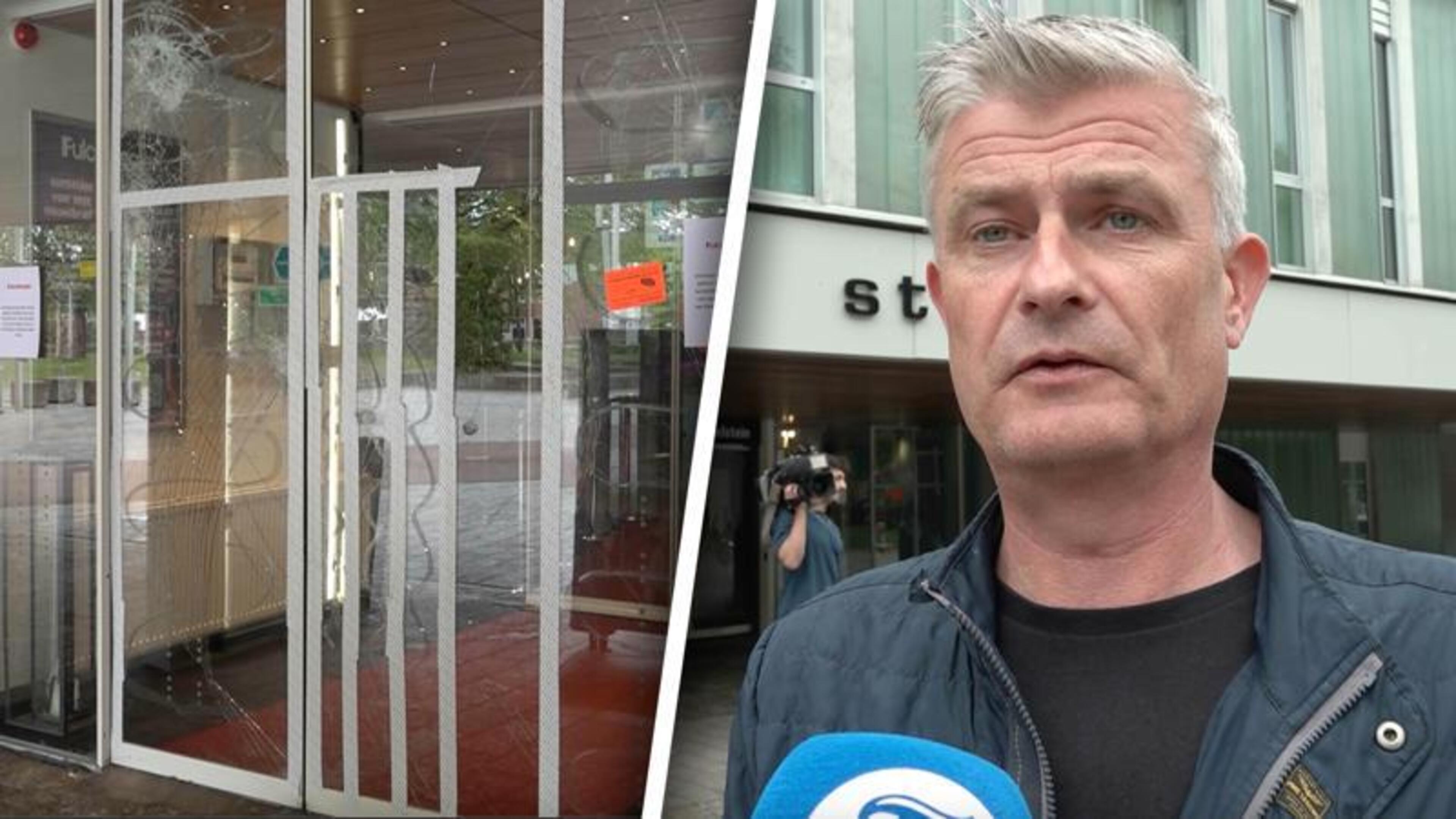 Na vernielingen gemeentehuis IJsselstein: 'Dit gaat door tot azc-plan is afgeblazen'