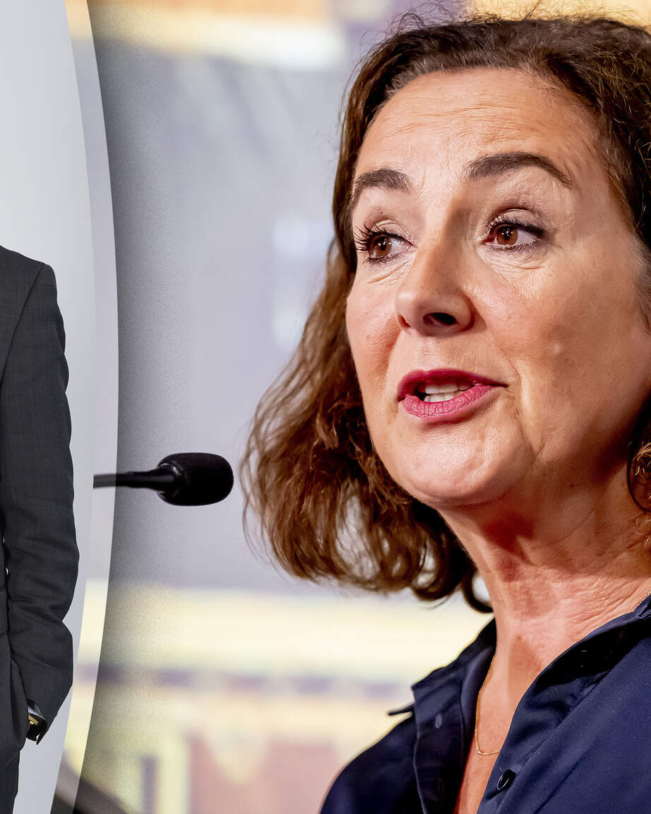 Munish Ramlal (l), en burgemeester van Amsterdam Femke Halsema (r)