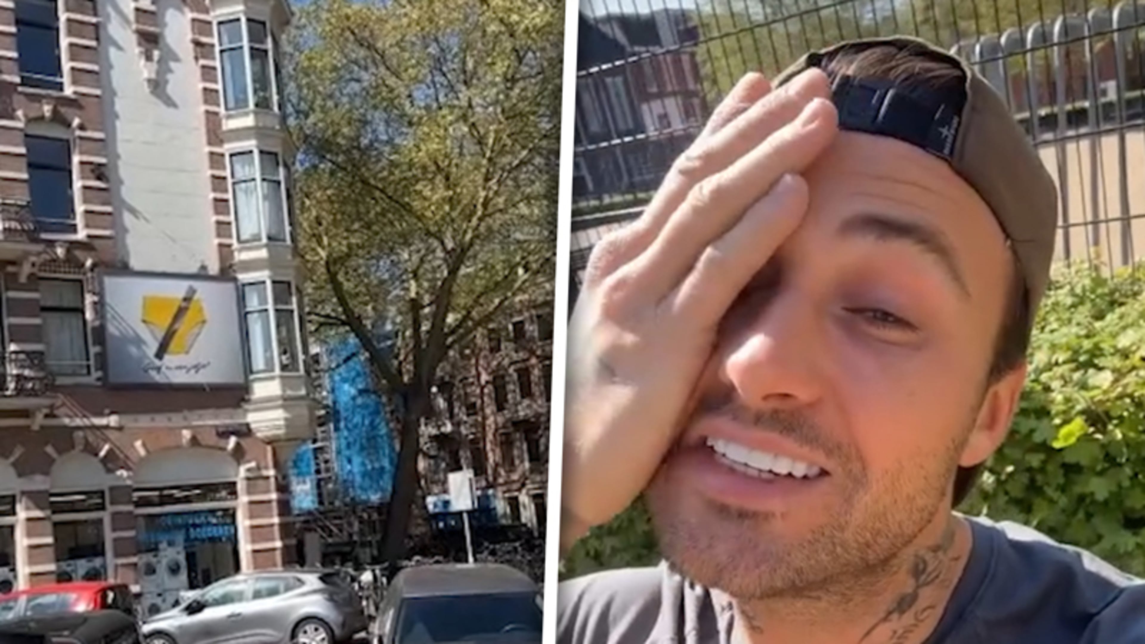 Dave Roelvink geconfronteerd met gele zwembroek: ‘Kijk wat ik tegenkom’