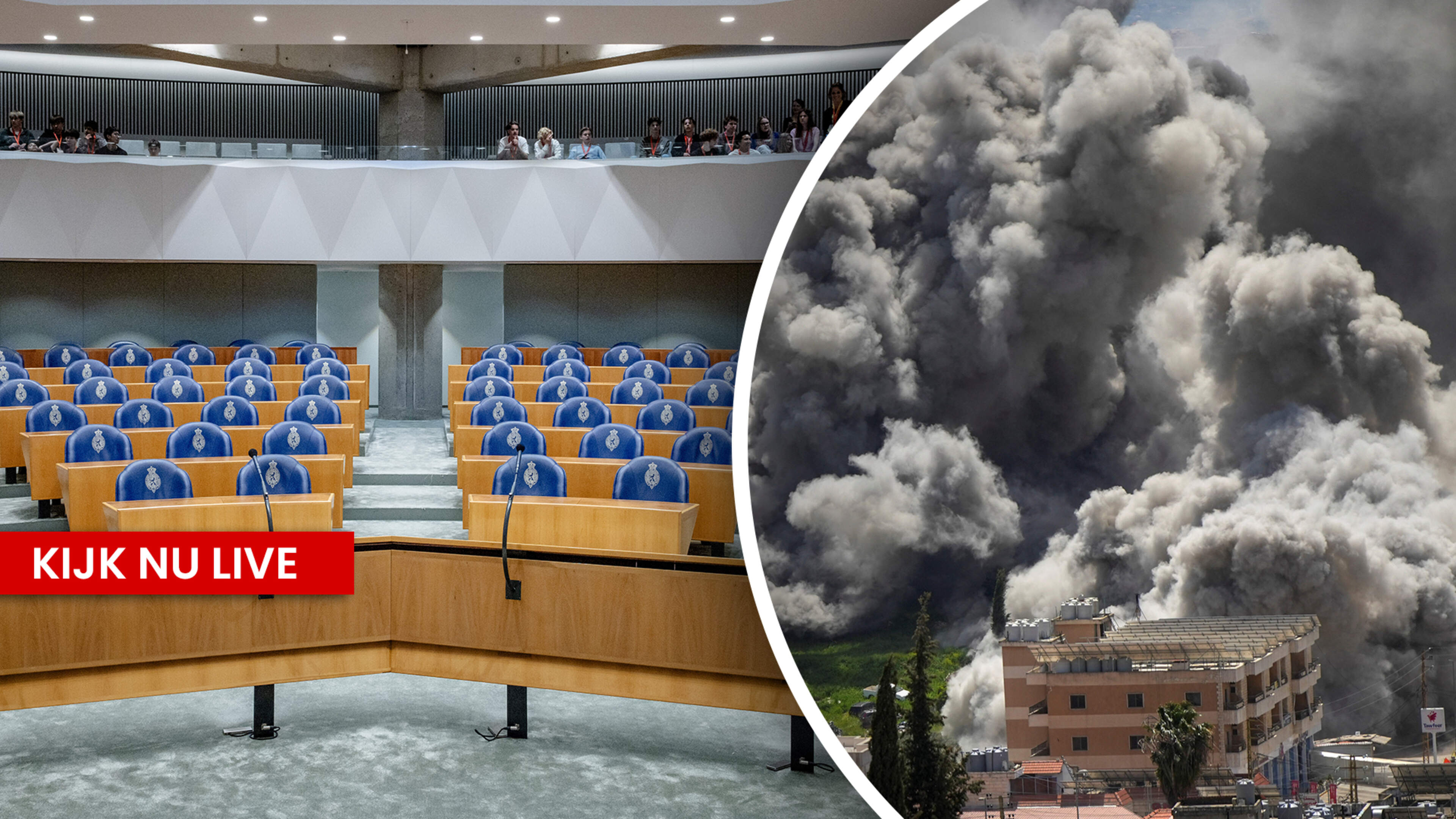 KIJK LIVE: Tweede Kamer debatteert over de situatie in het Midden-Oosten