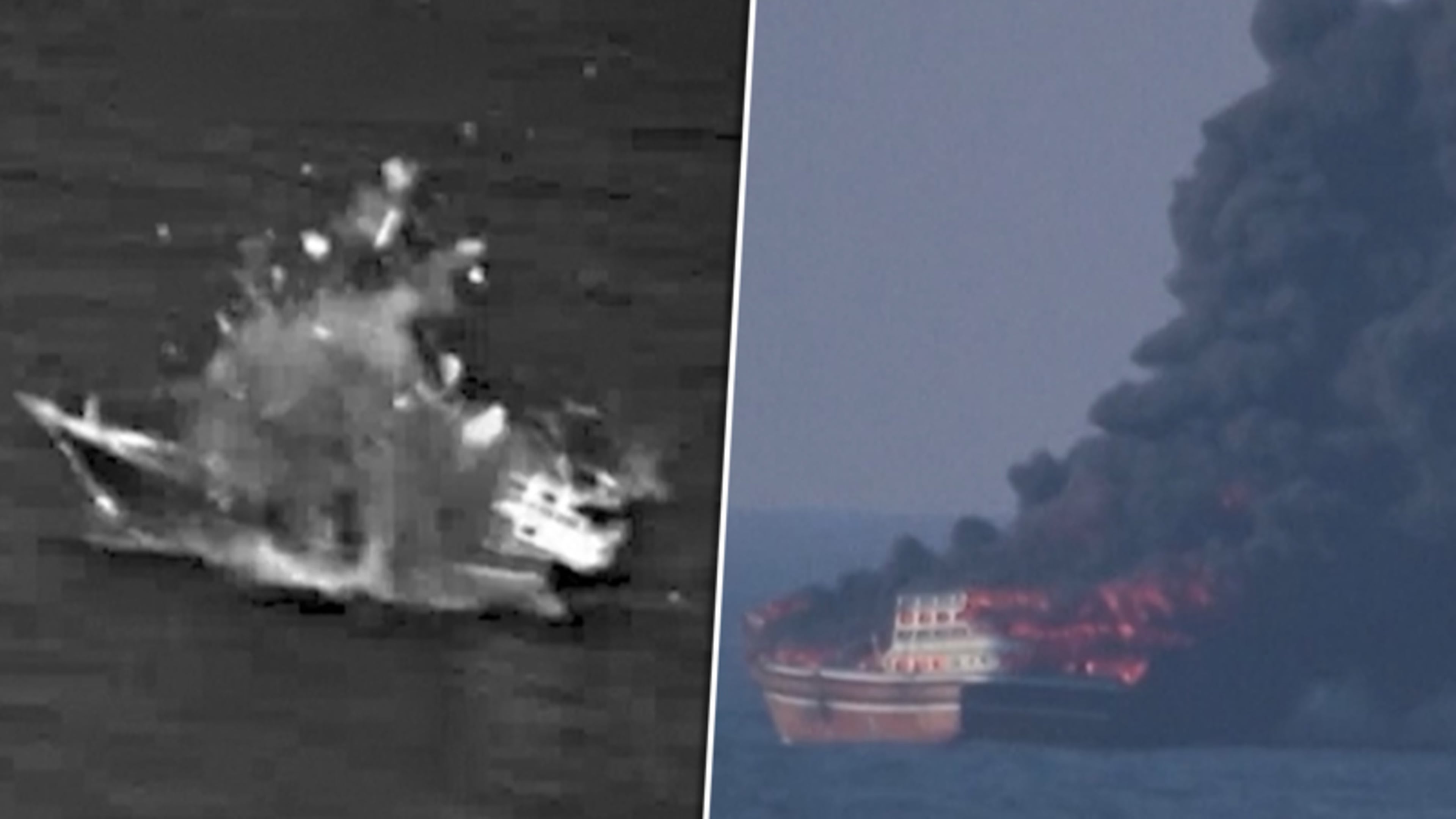Amerikaans leger valt Iraans schip aan in Straat van Hormuz