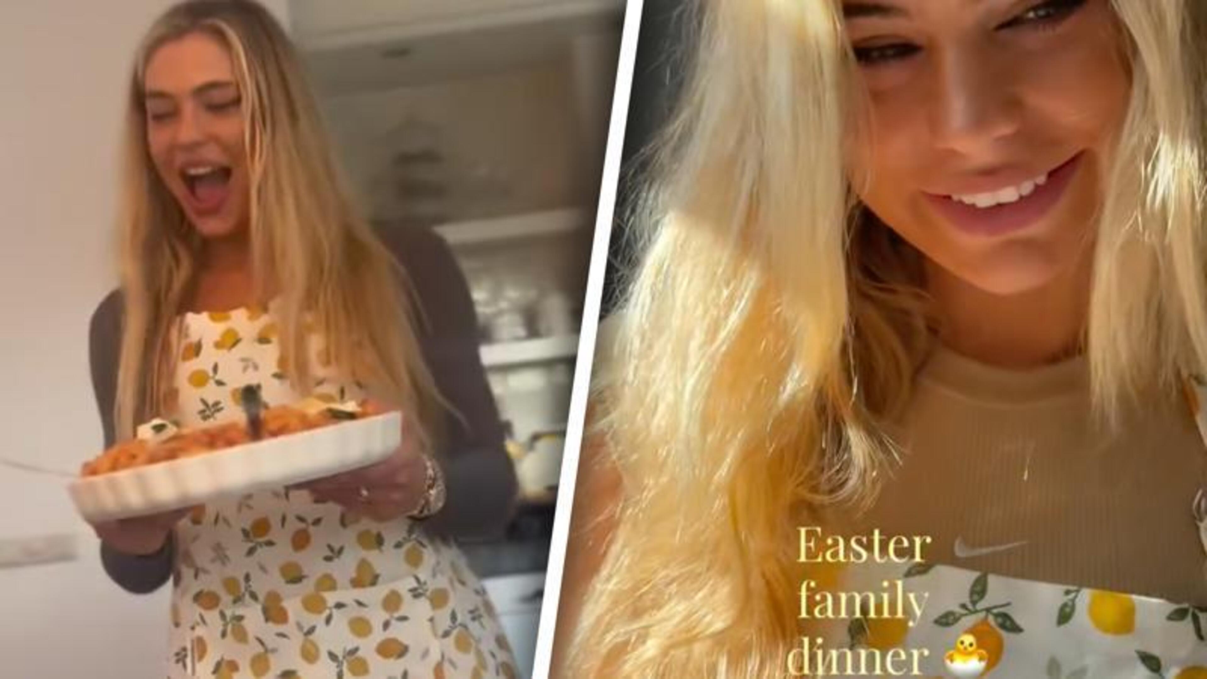 Jutta Leerdam deelt beelden van paasdiner (zonder Jake Paul)