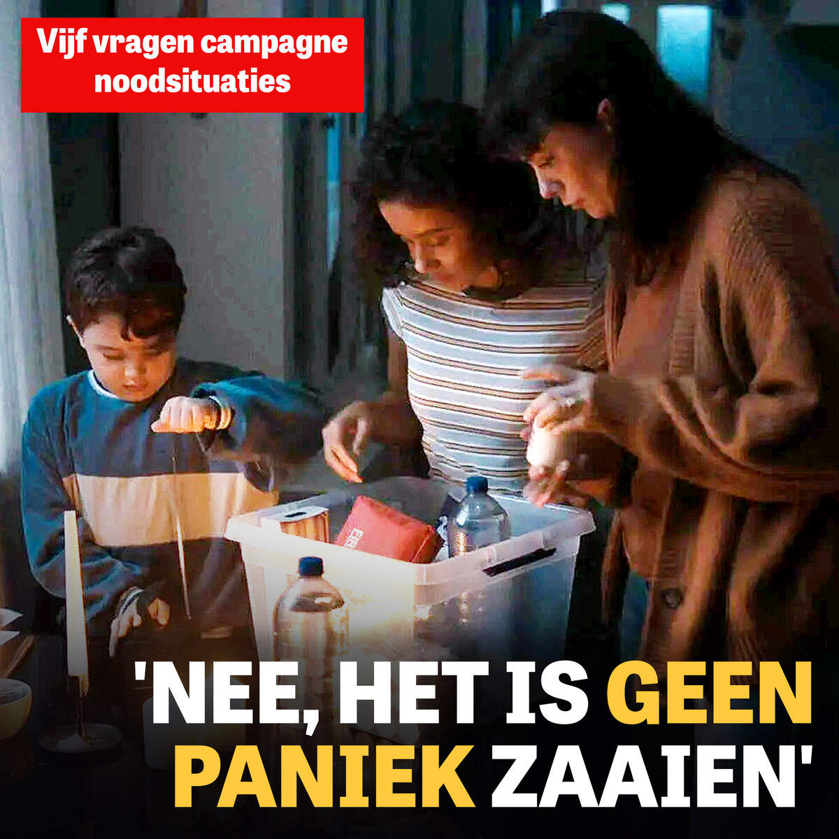 Kans op noodsituatie groter: voorbereiding nodig op 72 uur zonder water, stroom of internet 