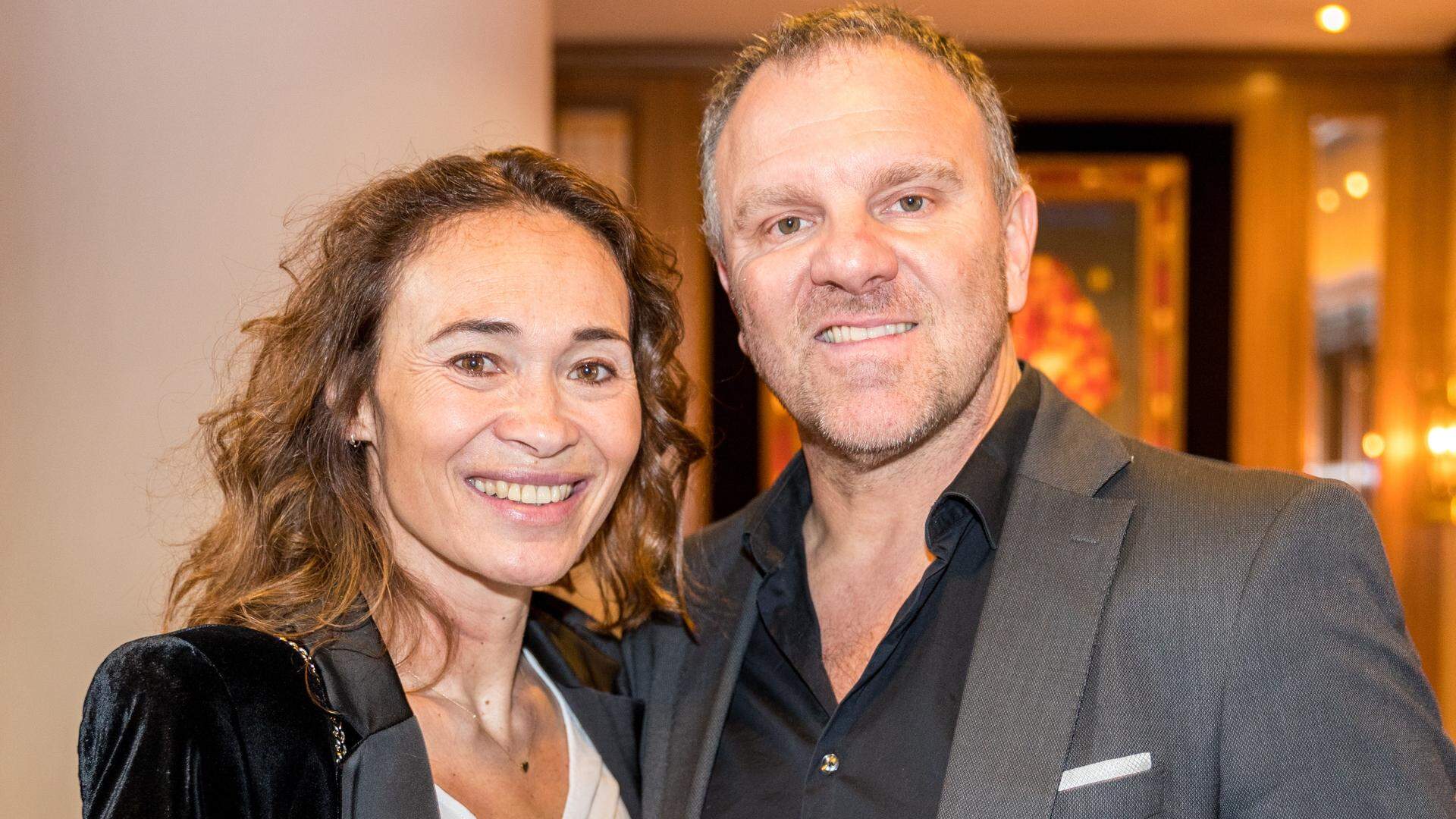 NLD/Noordwijk/20180409 - Strong Women Award 2018, Bibian Mentel en partner Edwin Spee