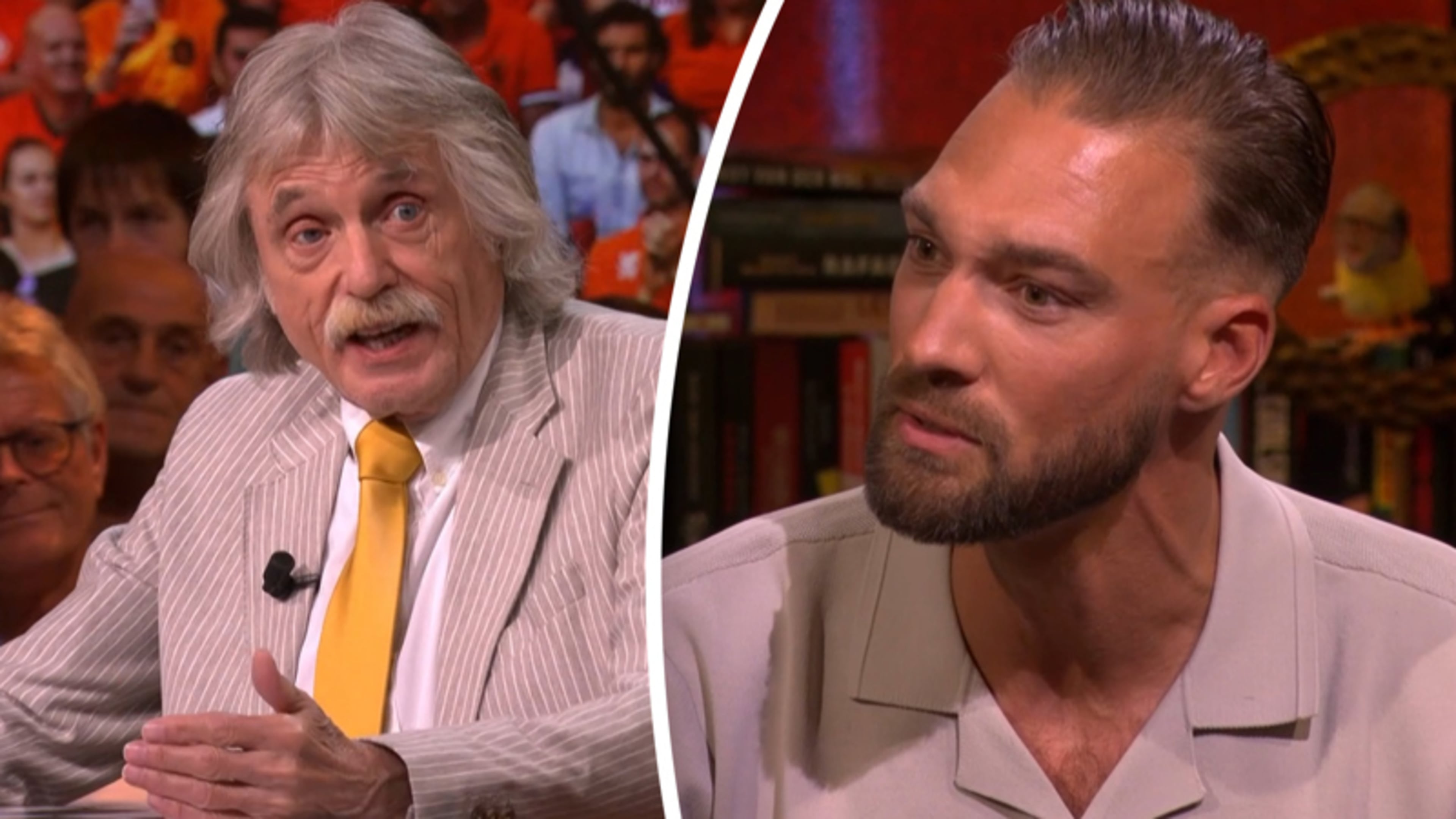 Johan Derksen in discussie met Kjeld Nuis: ’Volgens mij werd er gevraagd wat ik ervan vond’