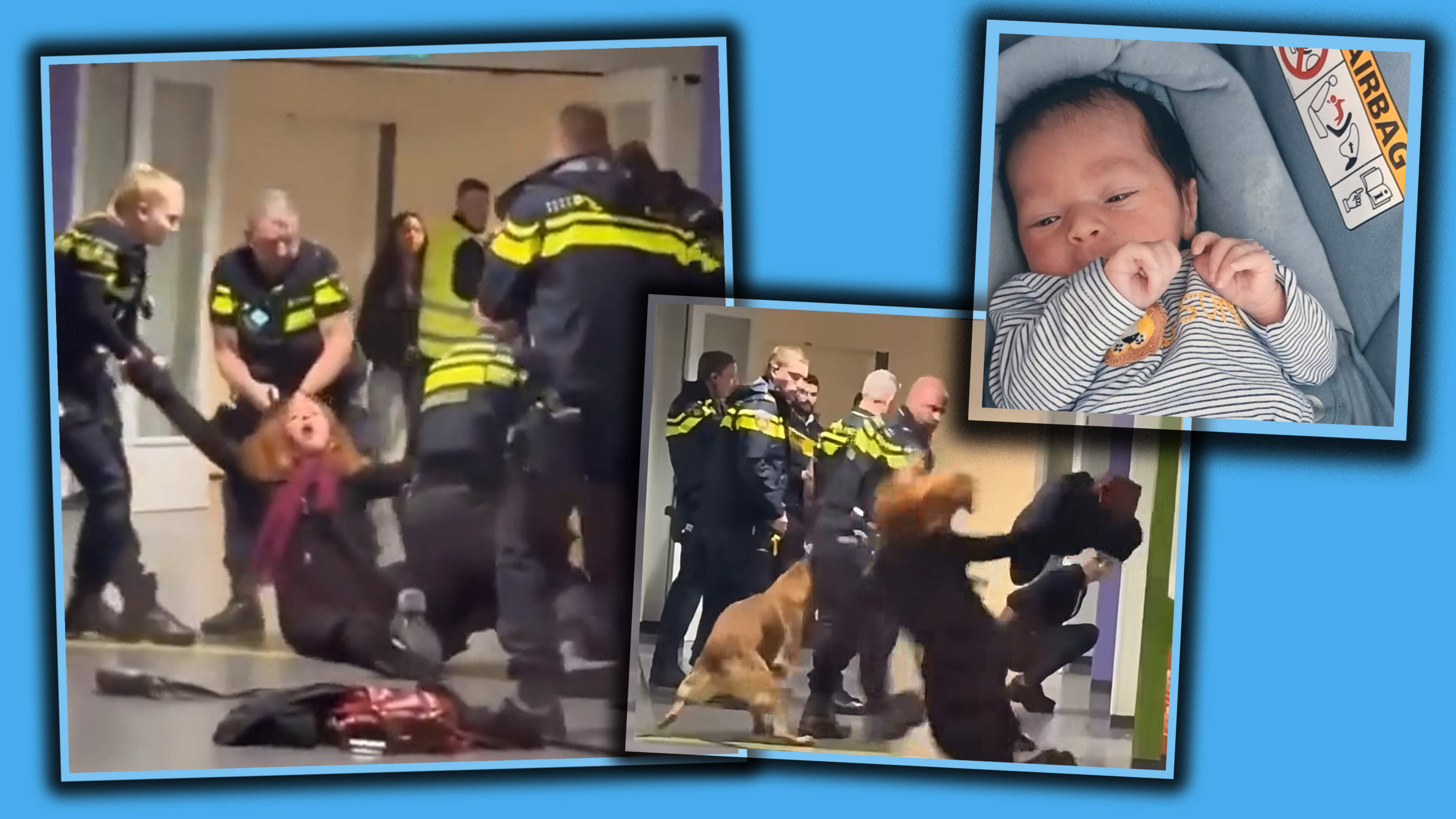 Internationale ophef, maar ook veel vragen na filmpje zwangere asielzoeker om heftig optreden politie: ’Ik hoef jullie verblijfsvergunning niet meer’