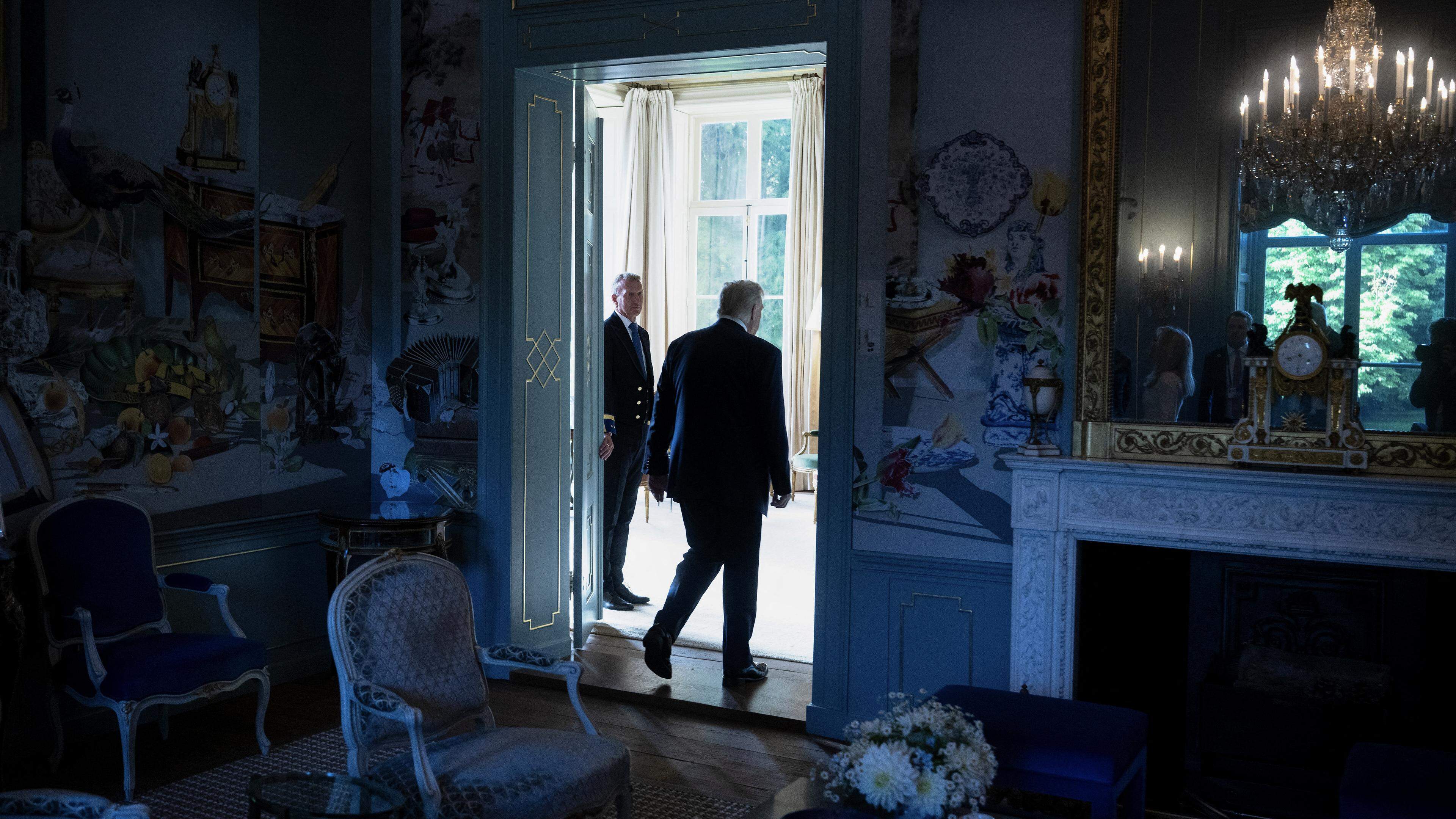 Koning over logeerpartij Trump: ’We hebben heel goede gesprekken gevoerd’