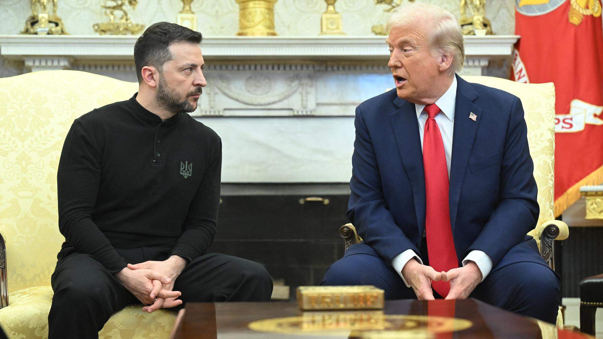 In februari ontaardde een gesprek in het Witte Huis tussen Zelenski en Trump nog in een openlijke ruzie.