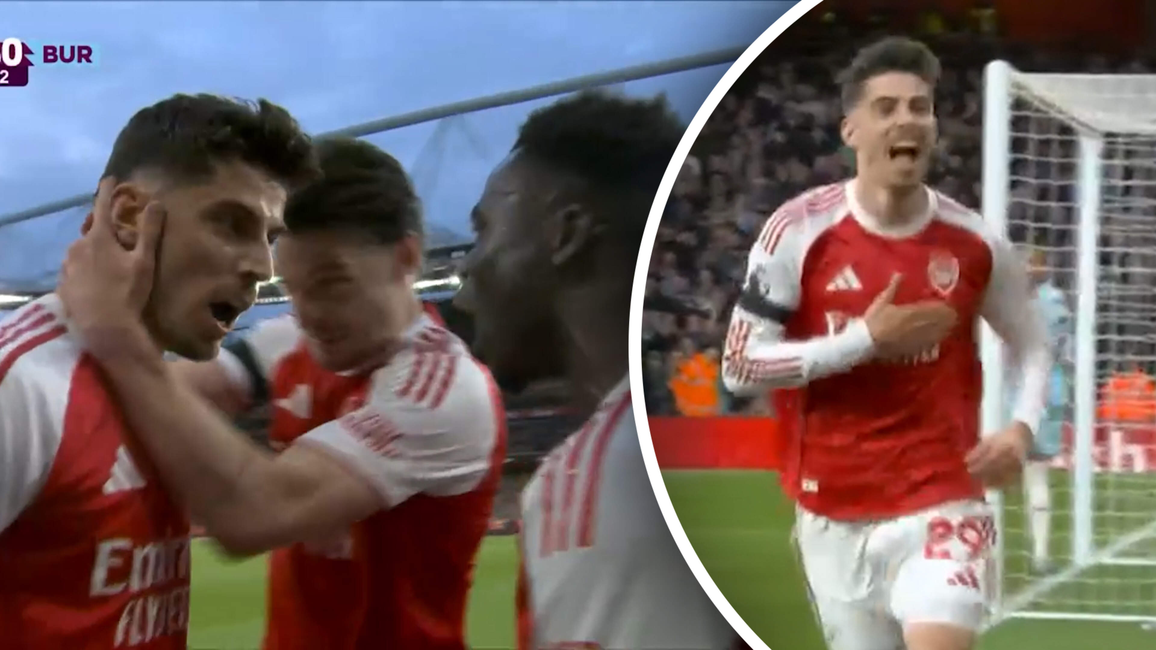 Havertz brengt Arsenal op voorsprong met strakke kopbal