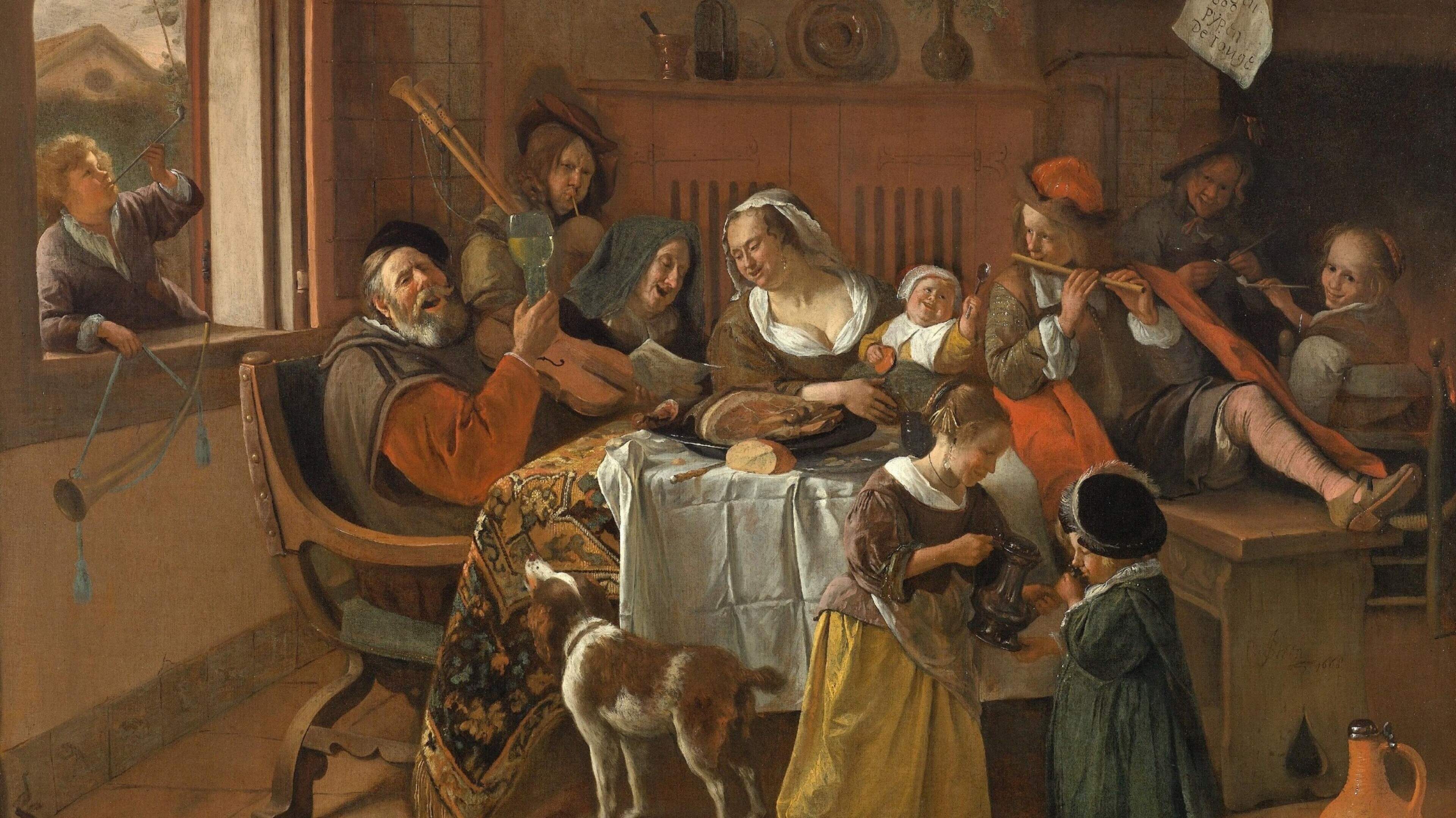 Zo zag het échte huishouden van Jan Steen eruit: ’Hij wilde zijn publiek altijd aan het lachen maken’