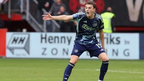 ,,Als hij zich zo blijft ontwikkelen, is de Eredivisie zéker niet zijn plafond”, zegt algemeen directeur Wilco van Schaik van NEC. Baas kwam in het seizoen 2023/24 uit voor de Nijmegenaren. 