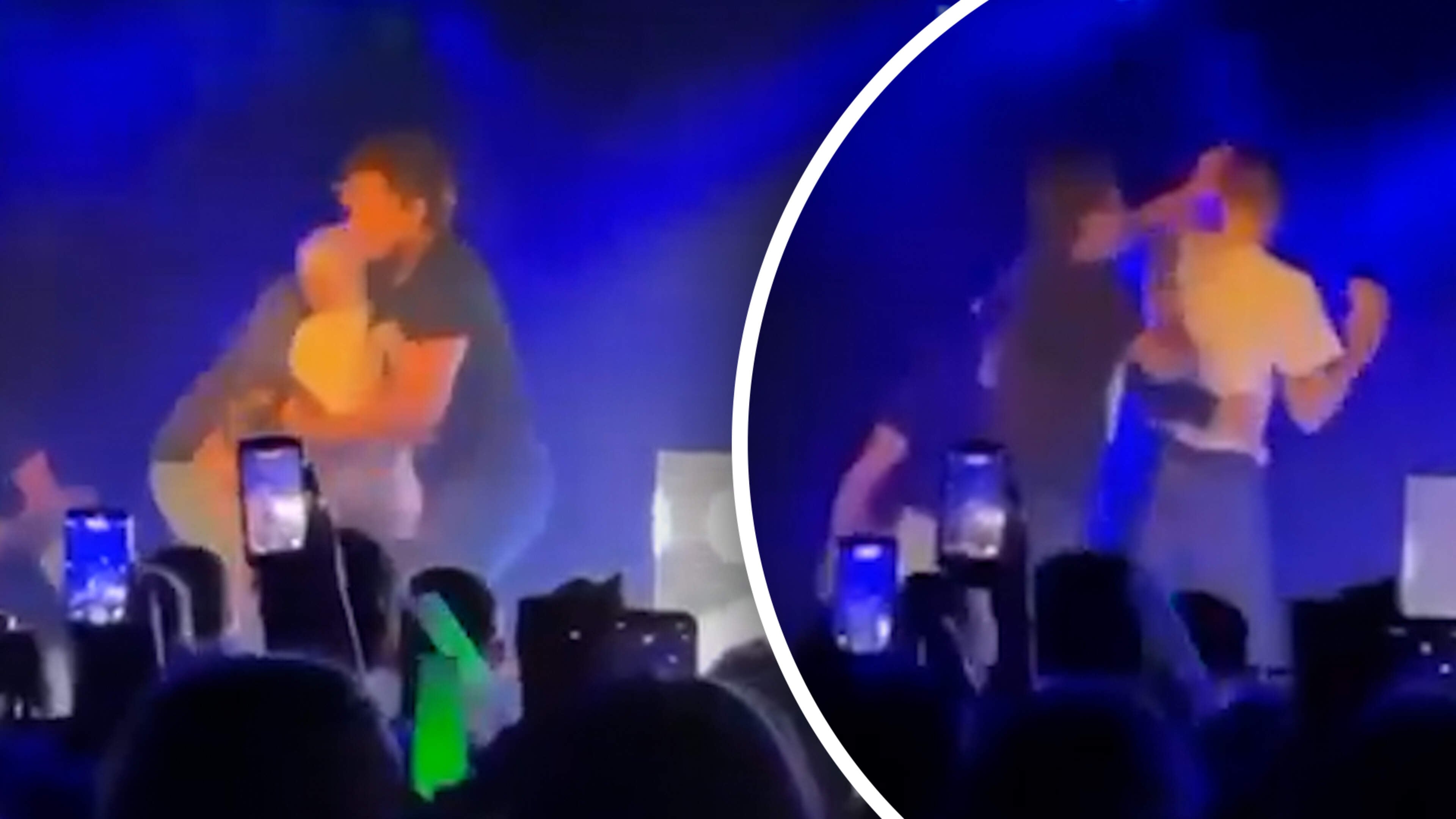 Zien: Gerard Joling gaat op de vuist met biergooier