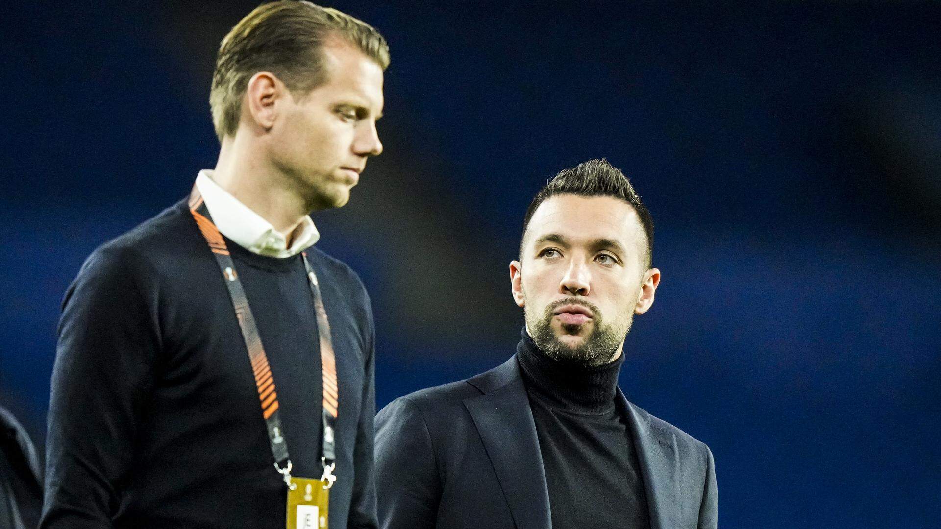 Dave Vos en Francesco Farioli in hun tijd bij Ajax.