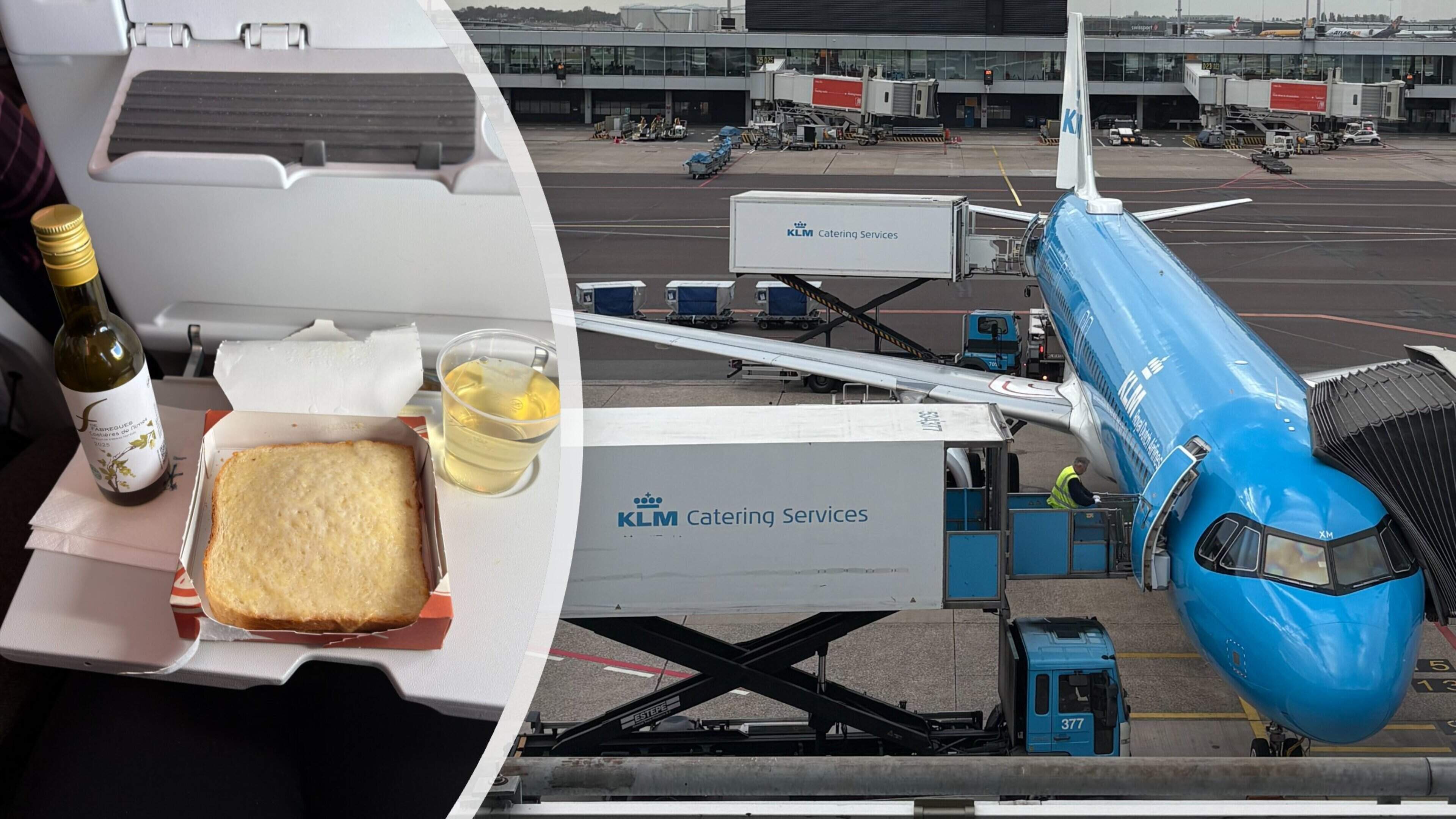 Betalen voor broodje en biertje bij KLM nog niet bij iedereen geland: ’Het is even wennen’