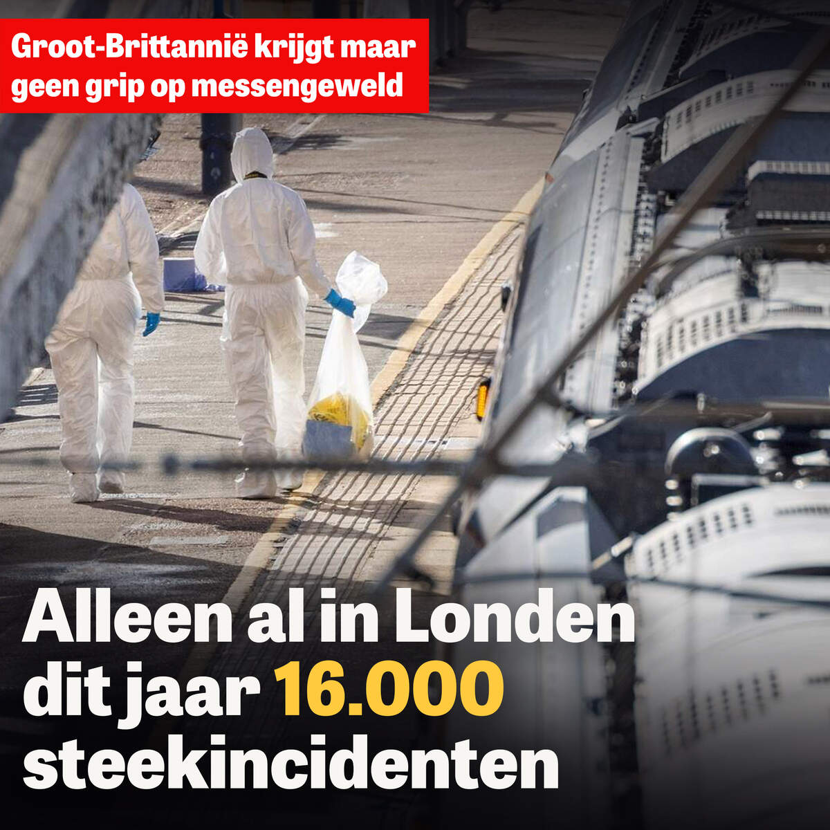 Groot-Brittannië krijgt maar geen grip op messengeweld: ’Door drugsbendes en sociale media’