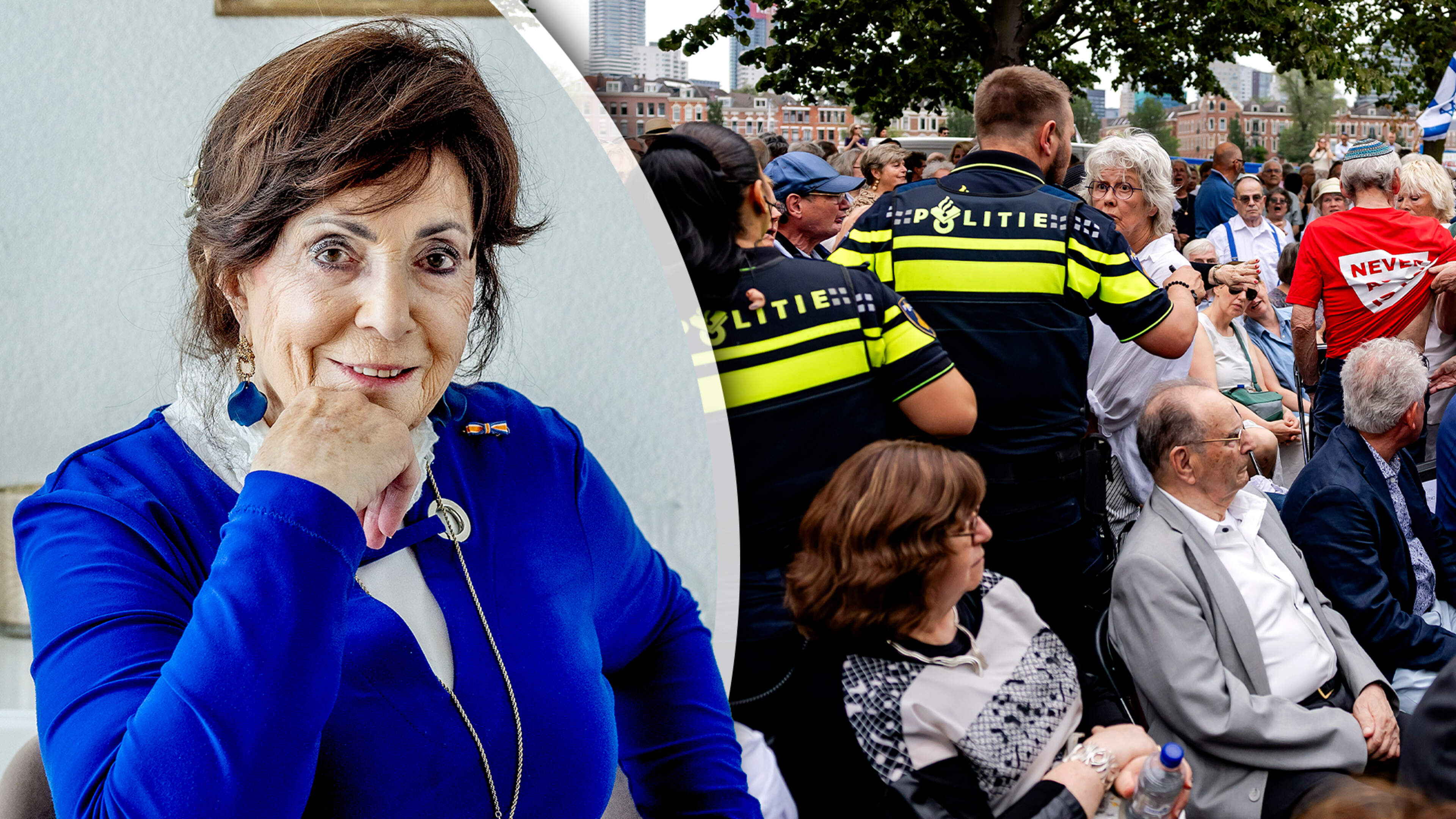 Holocaust-overlevende doet aangifte tegen verstoorders herdenking Rotterdam: ’Het is een schande dat ze ermee wegkomen’