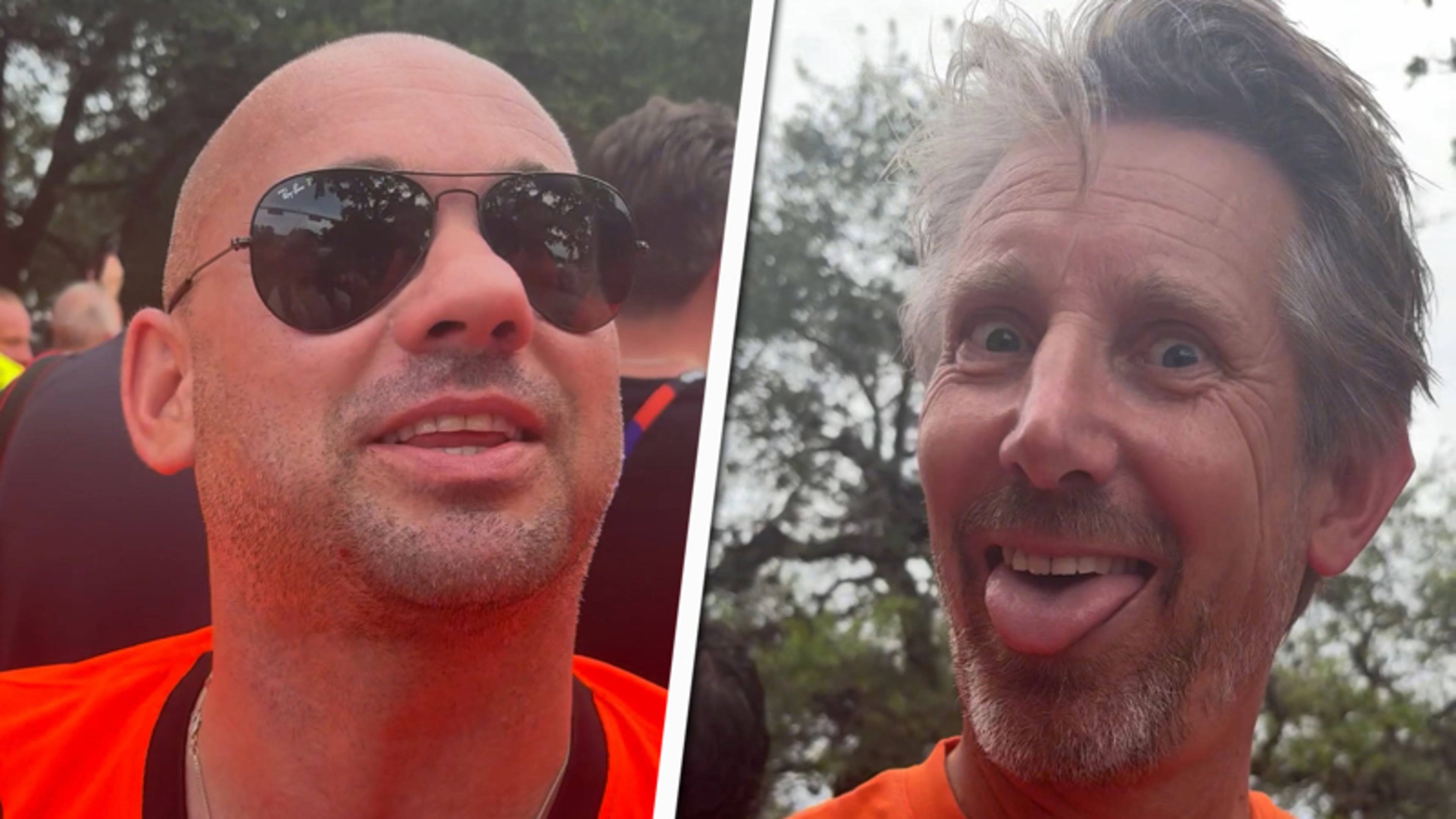 Wesley Sneijder en Edwin van der Sar dollen met elkaar in Oranjemars: 'Dat heb ik tegen hem gezegd'
