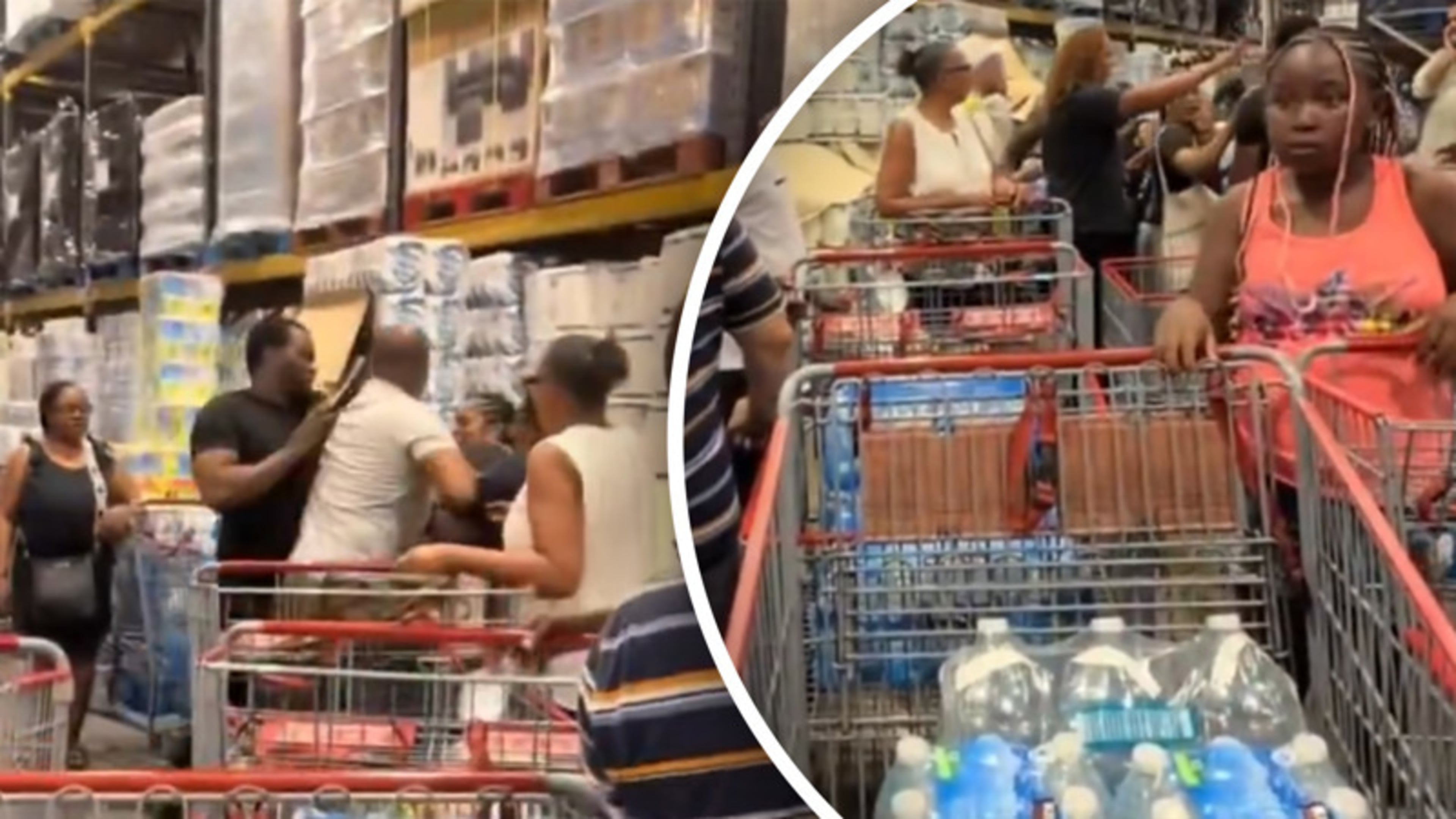 Hittegolf zorgt voor complete chaos: supermarktklanten gaan elkaar te lijf