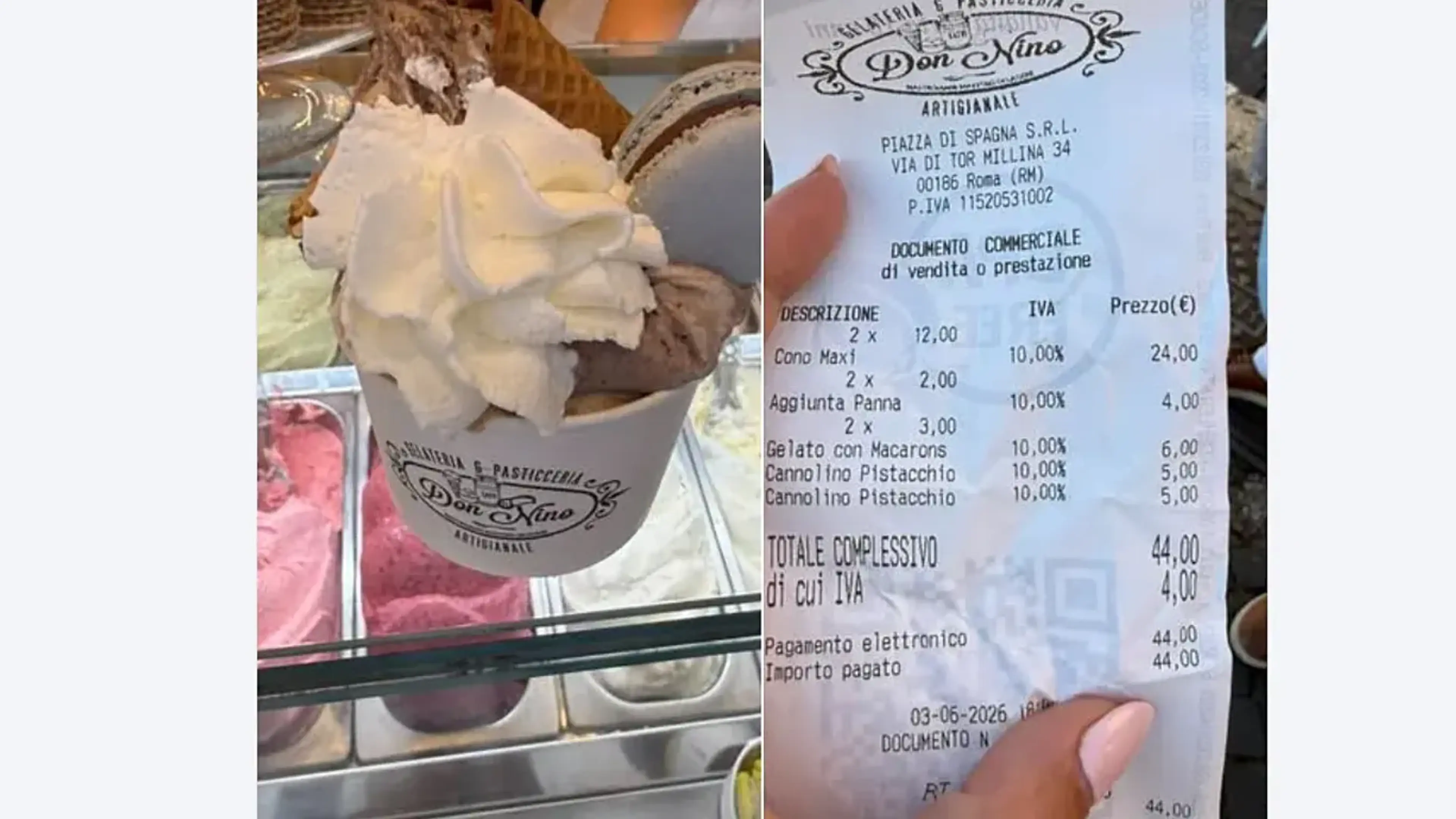 Peperdure ijsjes voor 44 (!) euro in Rome: Amerikaanse toeri