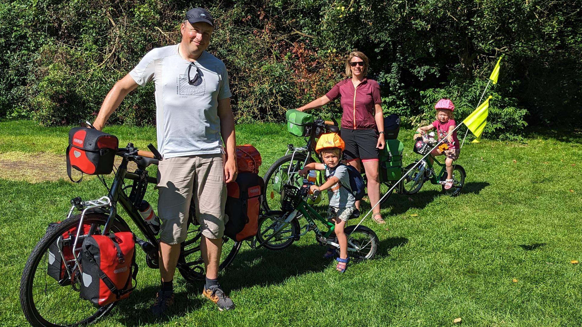 Het gezin van Bernhard en Floor heeft er twee zelfstandige fietsers bij gekregen.