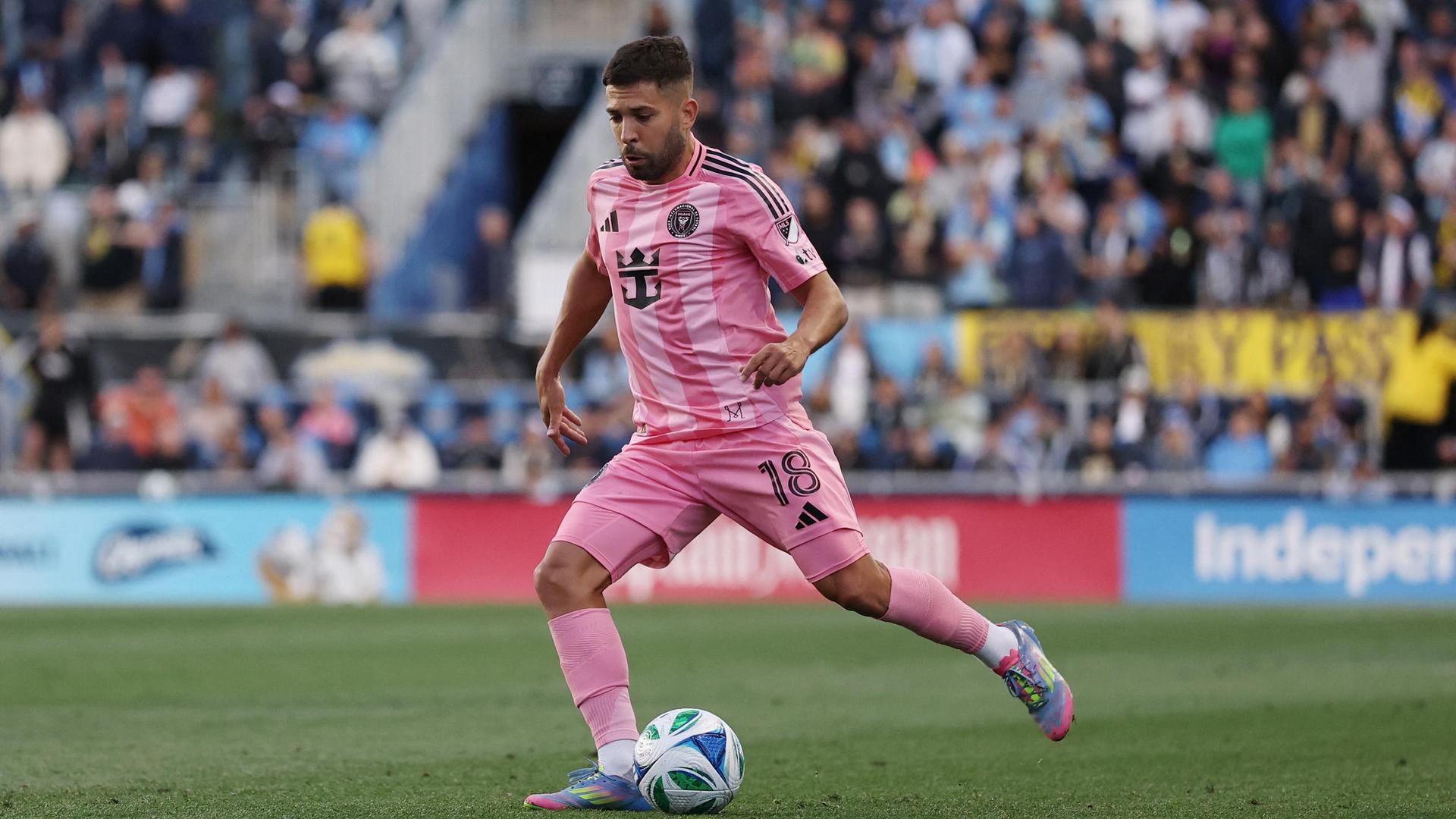 Jordi Alba moet de eerste wedstrijd van Inter Miami missen.