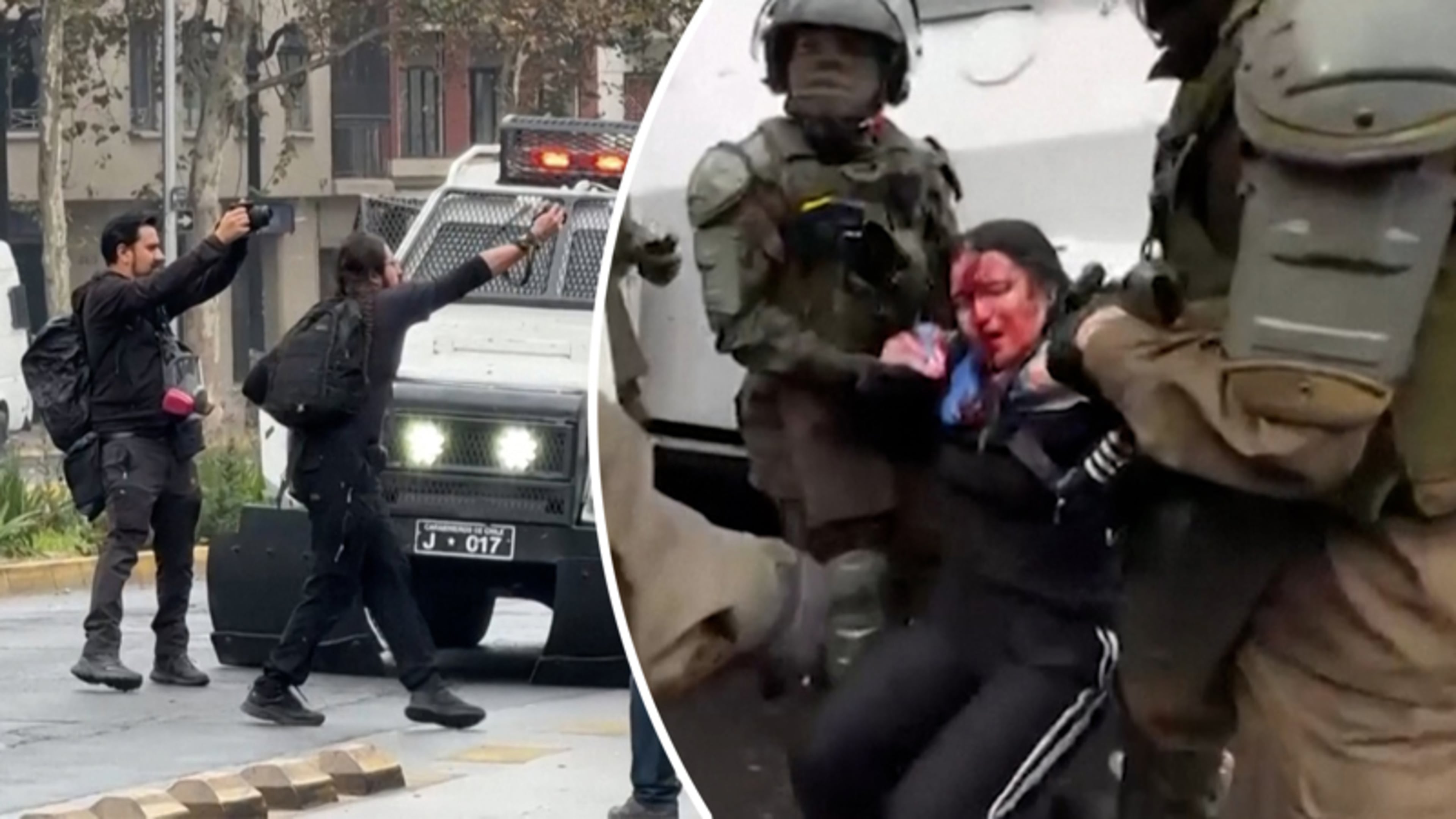 Politie zet traangas en waterkanonnen in bij nationale studentenstaking in Chili