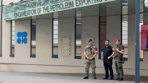 Het hoofdkantoor van OPEC in Wenen. 