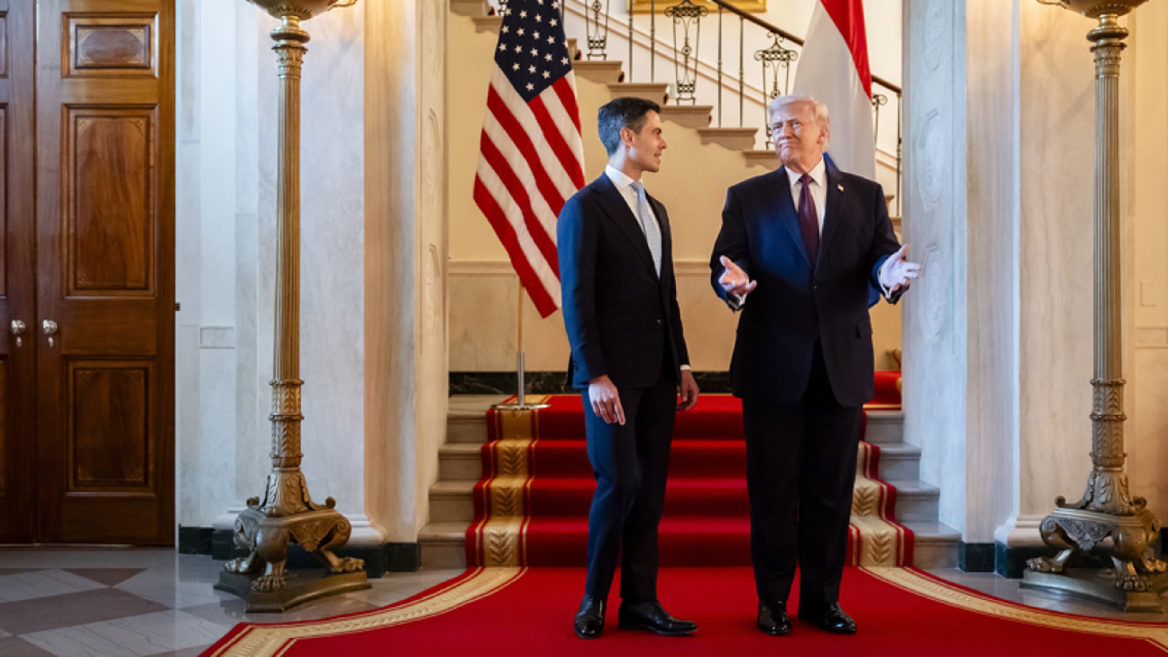Rob Jetten niet onder de indruk van beruchte handdruk Donald Trump: ’Viel wel mee’