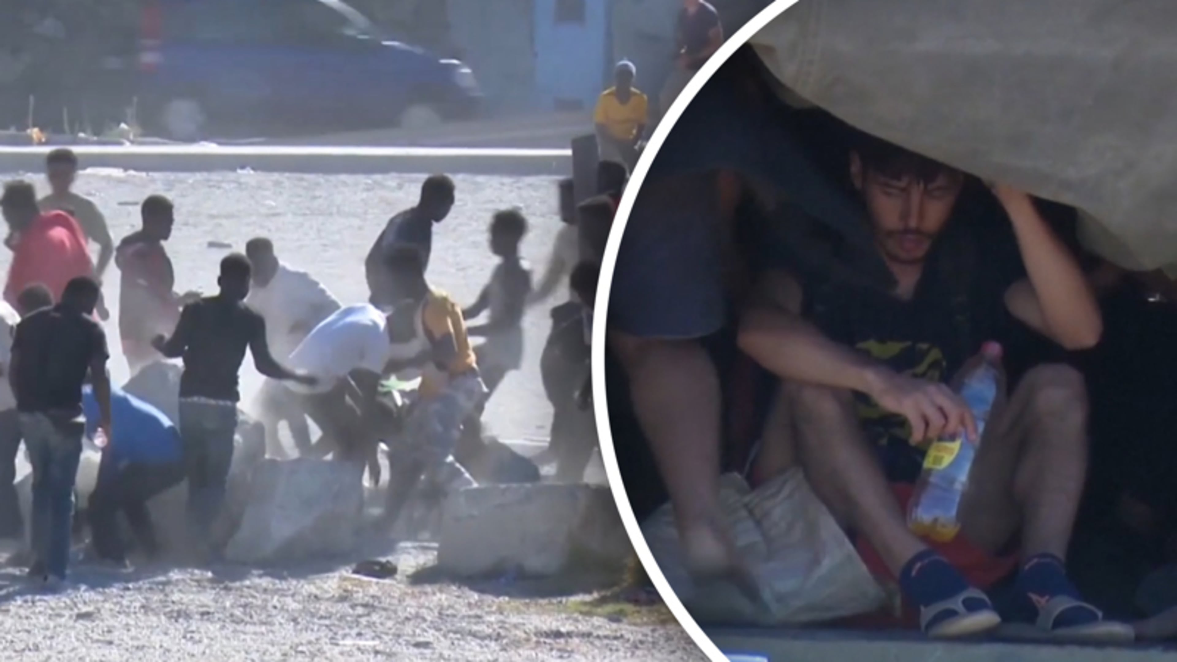 Na migranten golf Ceuta: nog steeds duizenden migranten in Spaanse enclave