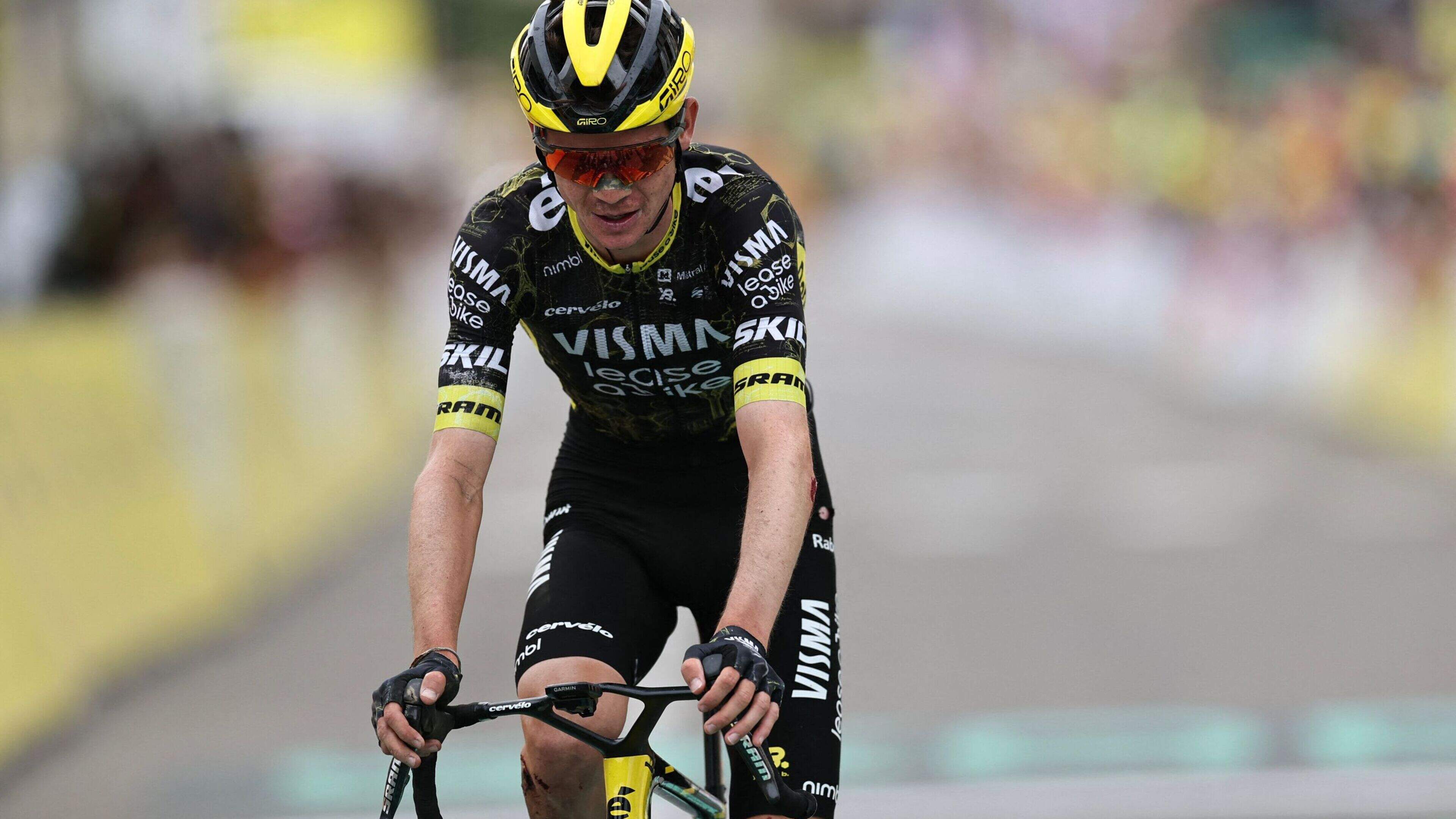 Sepp Kuss zegt ’sorry’ tegen zijn vrouw na beangstigend moment in de Tour de France: ’Ik zat op de limiet’