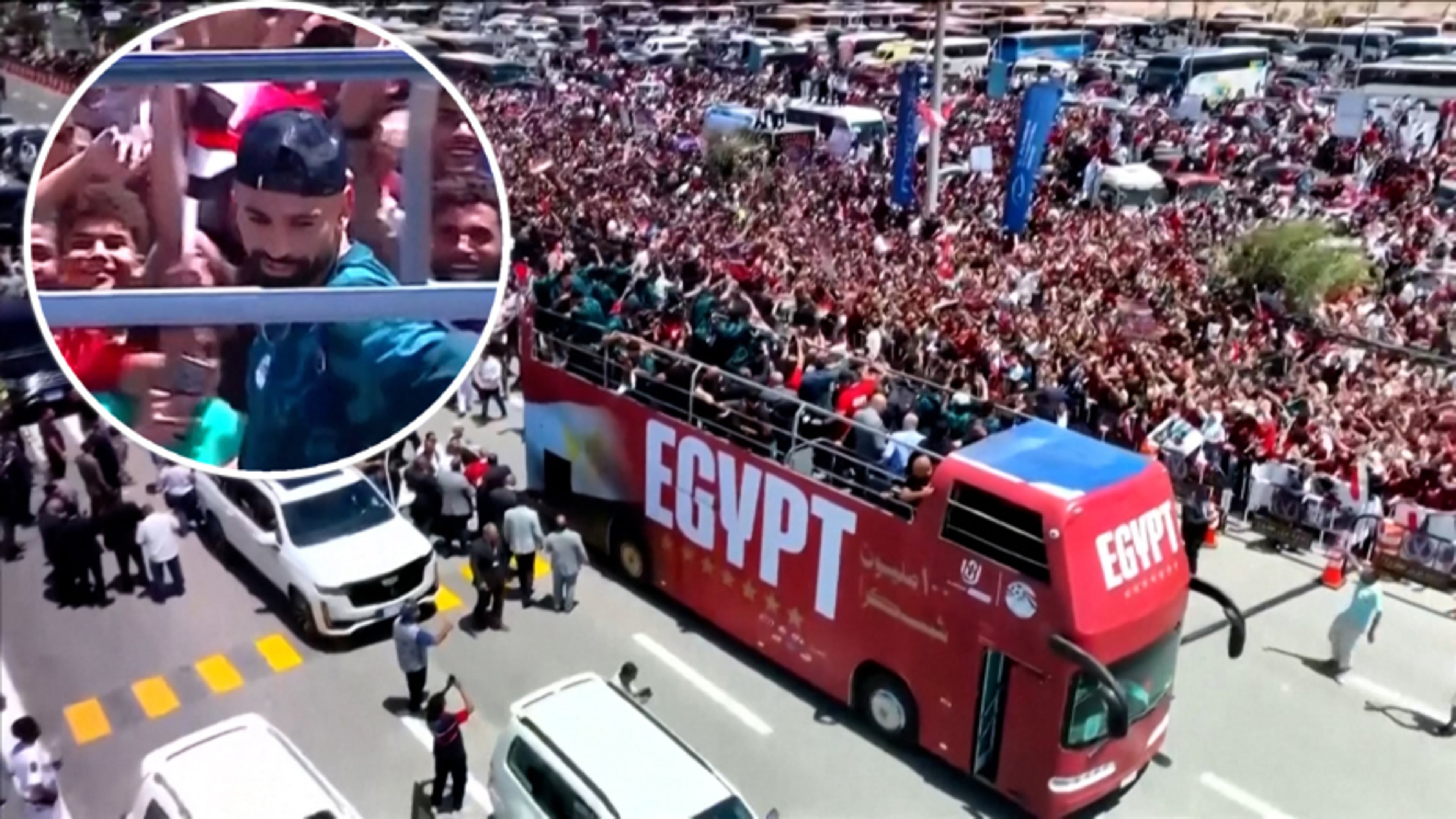 Groots onthaal voor Egyptisch voetbalteam na omstreden uitschakeling tegen Argentinië