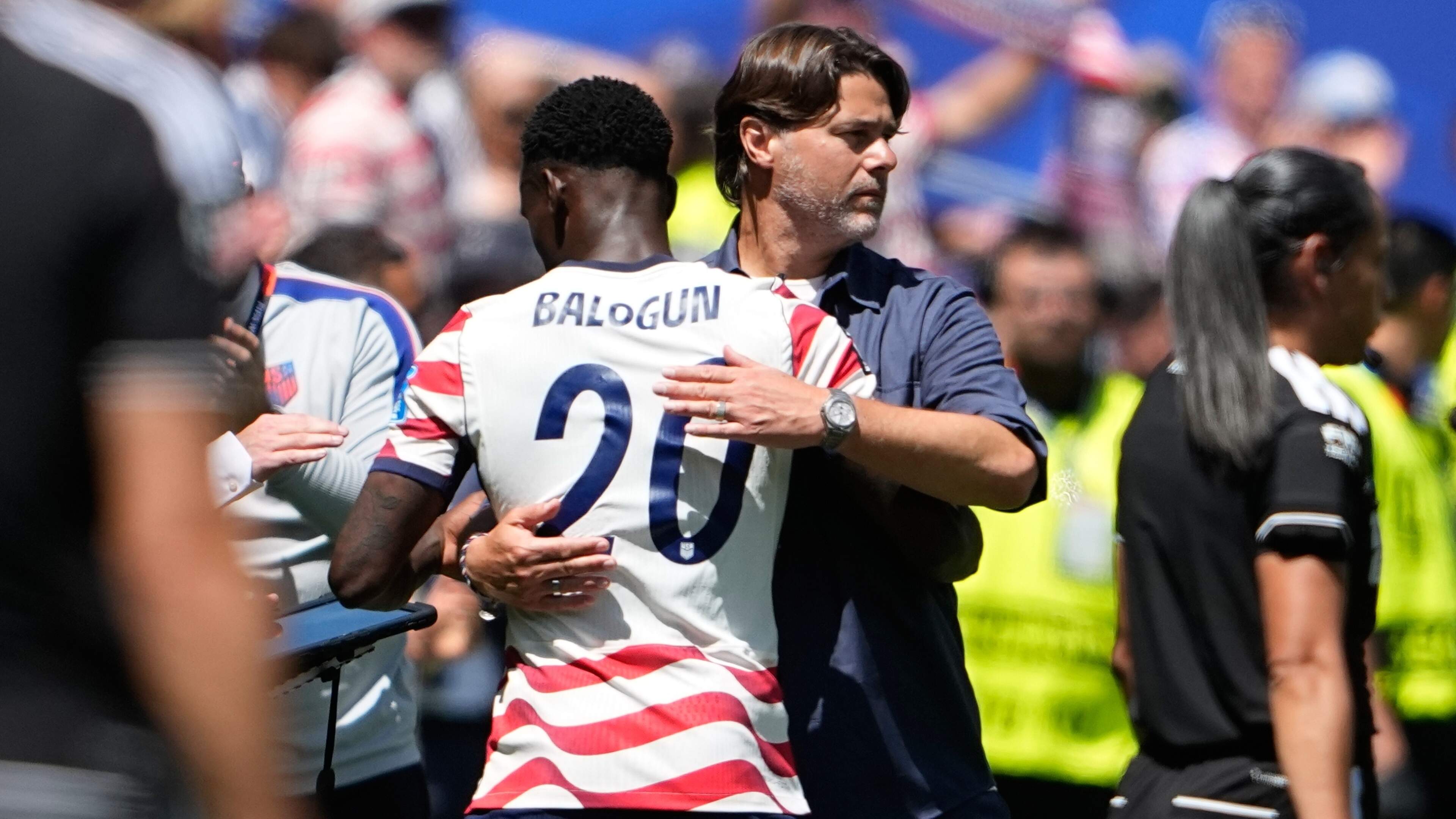 Amerikaanse bondscoach Mauricio Pochettino dolblij met ’vrijspraak’ Folarin Balogun: ’Iedereen die van de sport houdt, staat achter deze beslissing’