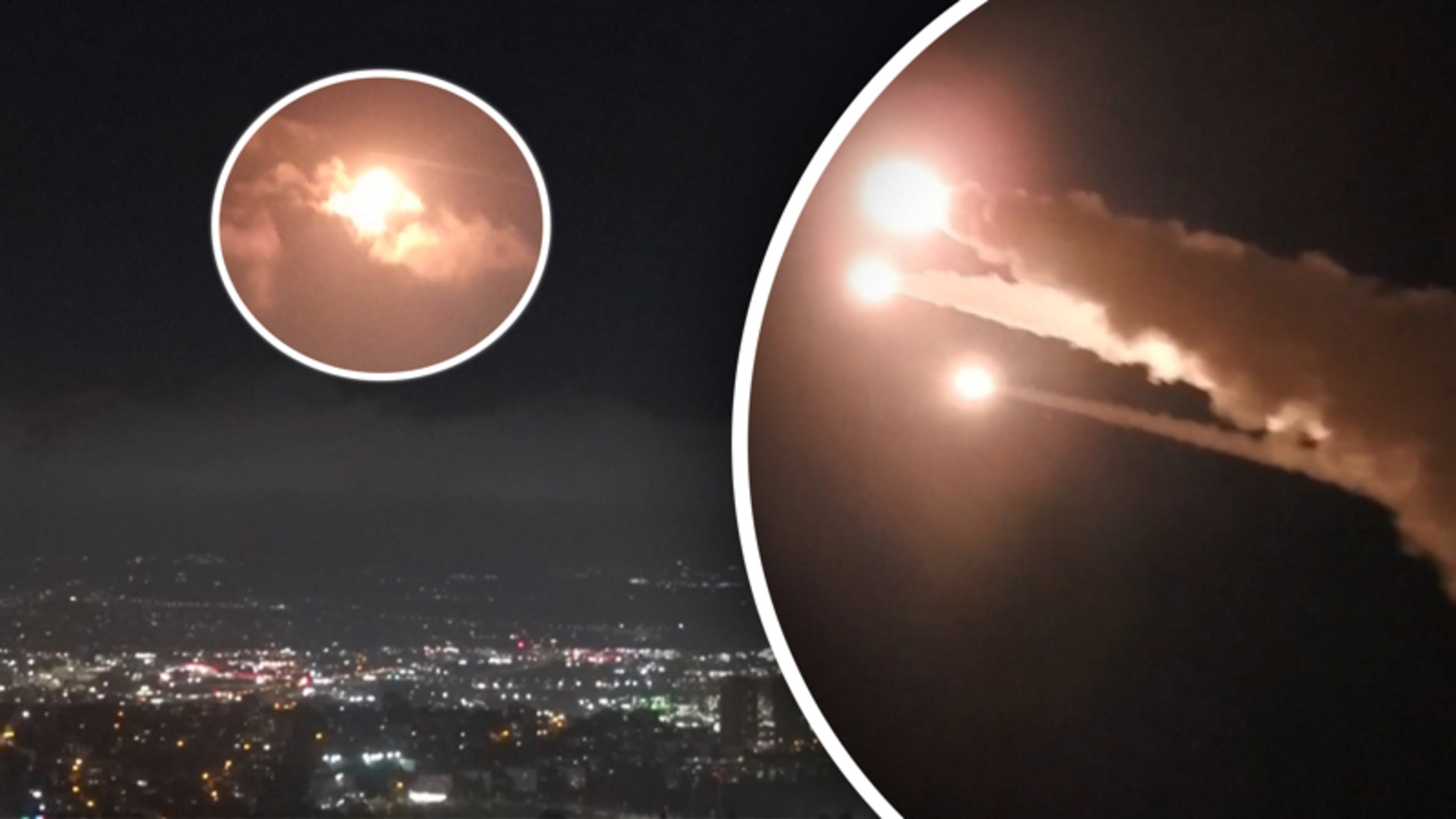 Israël schiet Iraanse raketten uit de lucht boven Jeruzalem 